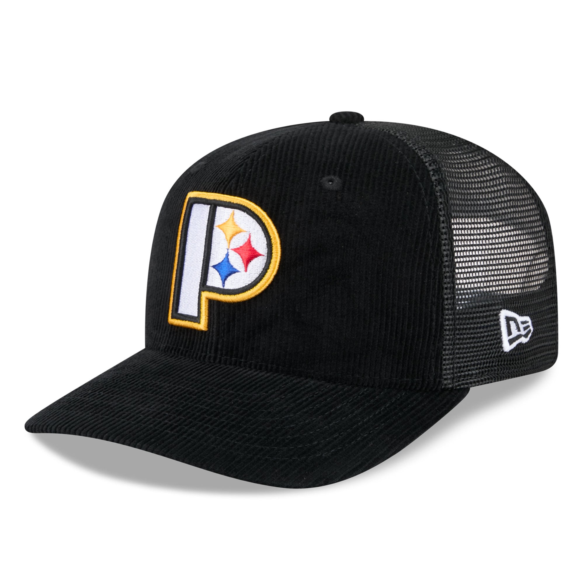 Men's New Era Black Pittsburgh Steelers Deceptor 9SEVENTY Adjustable Hat