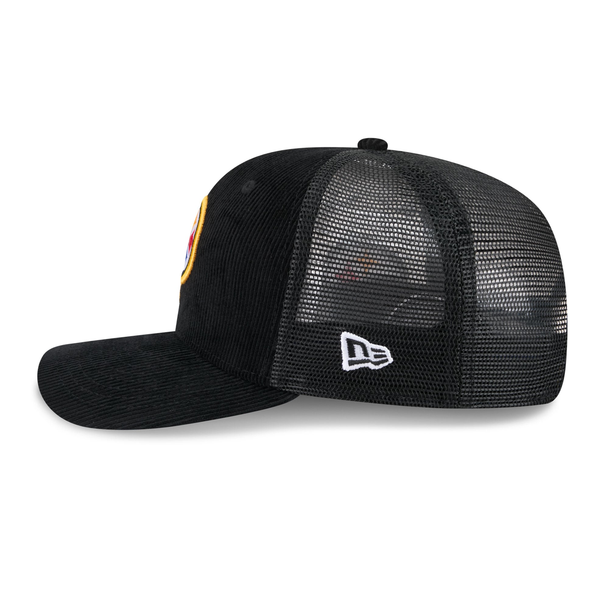 Men's New Era Black Pittsburgh Steelers Deceptor 9SEVENTY Adjustable Hat