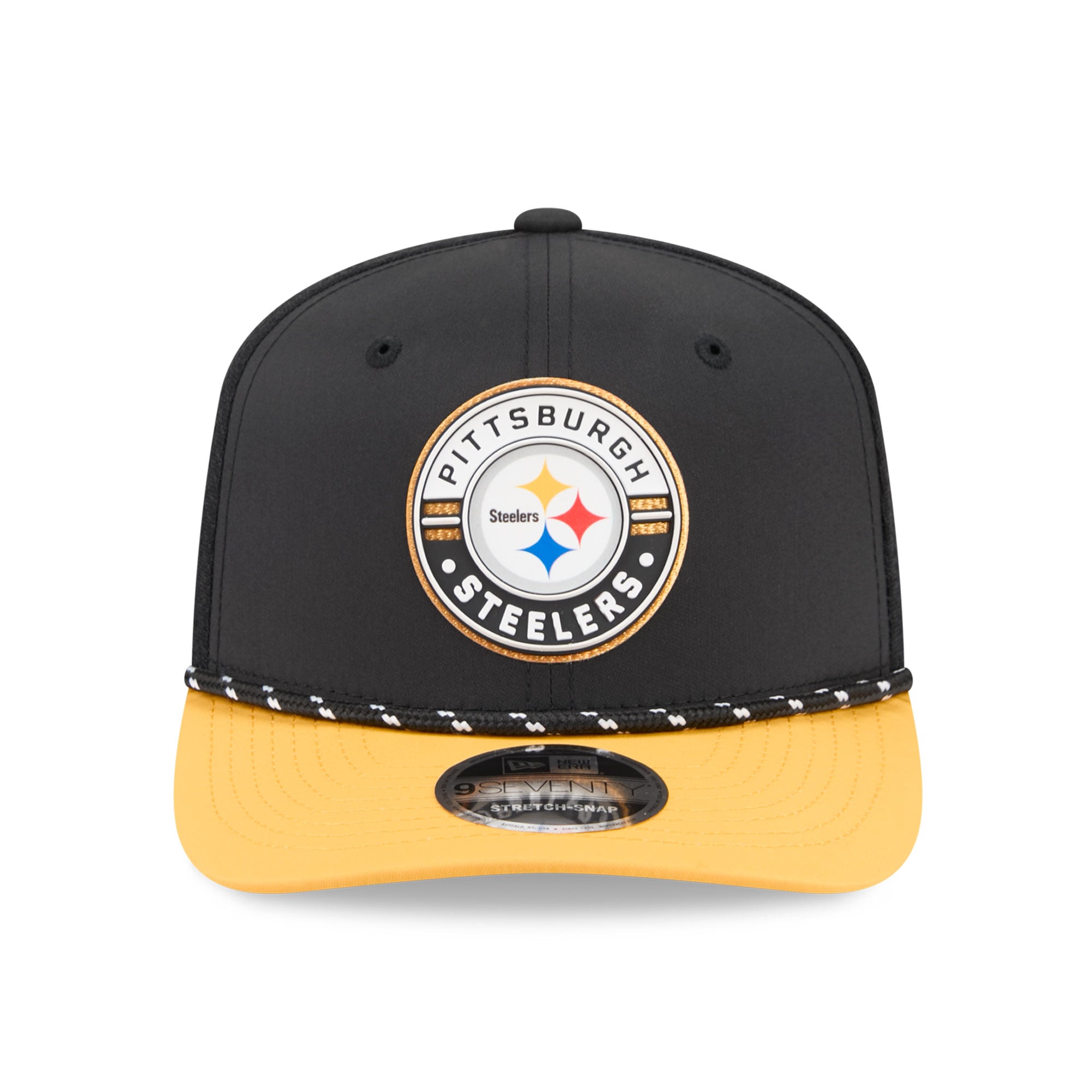 Casquette ajustable New Era noire Pittsburgh Steelers Game 9SEVENTY pour homme