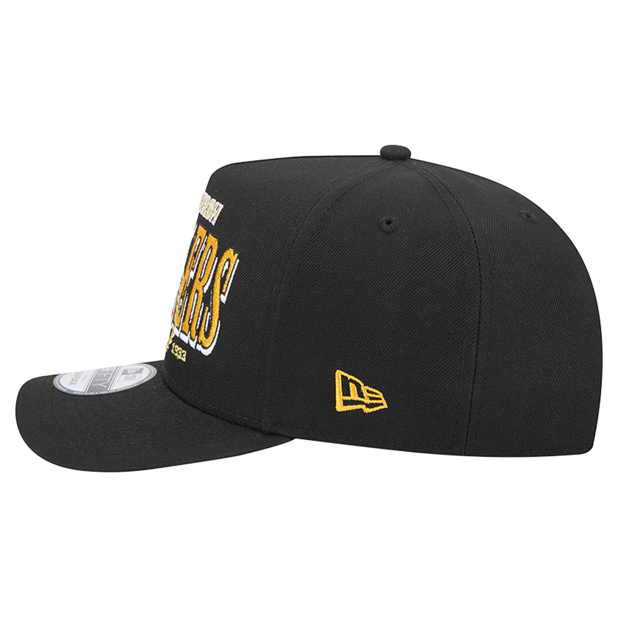 Casquette snapback New Era 9FIFTY Laurel A-Frame noire Pittsburgh Steelers pour homme