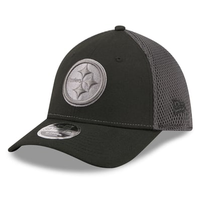 Pittsburgh Steelers New Era Neo Mesh 39THIRTY M-Crown Stretch Hat - Black