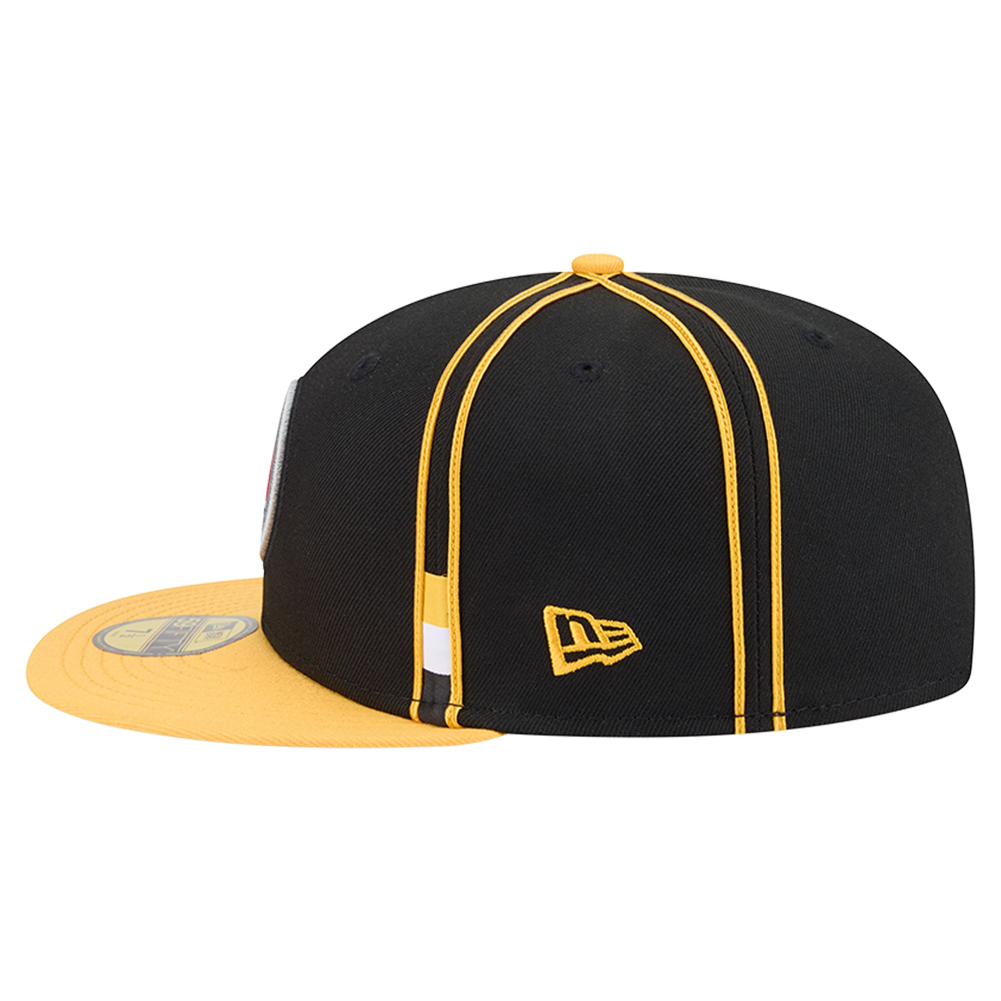 Men's New Era Black Pittsburgh Steelers Soutache 59FIFTY Fitted Hat
