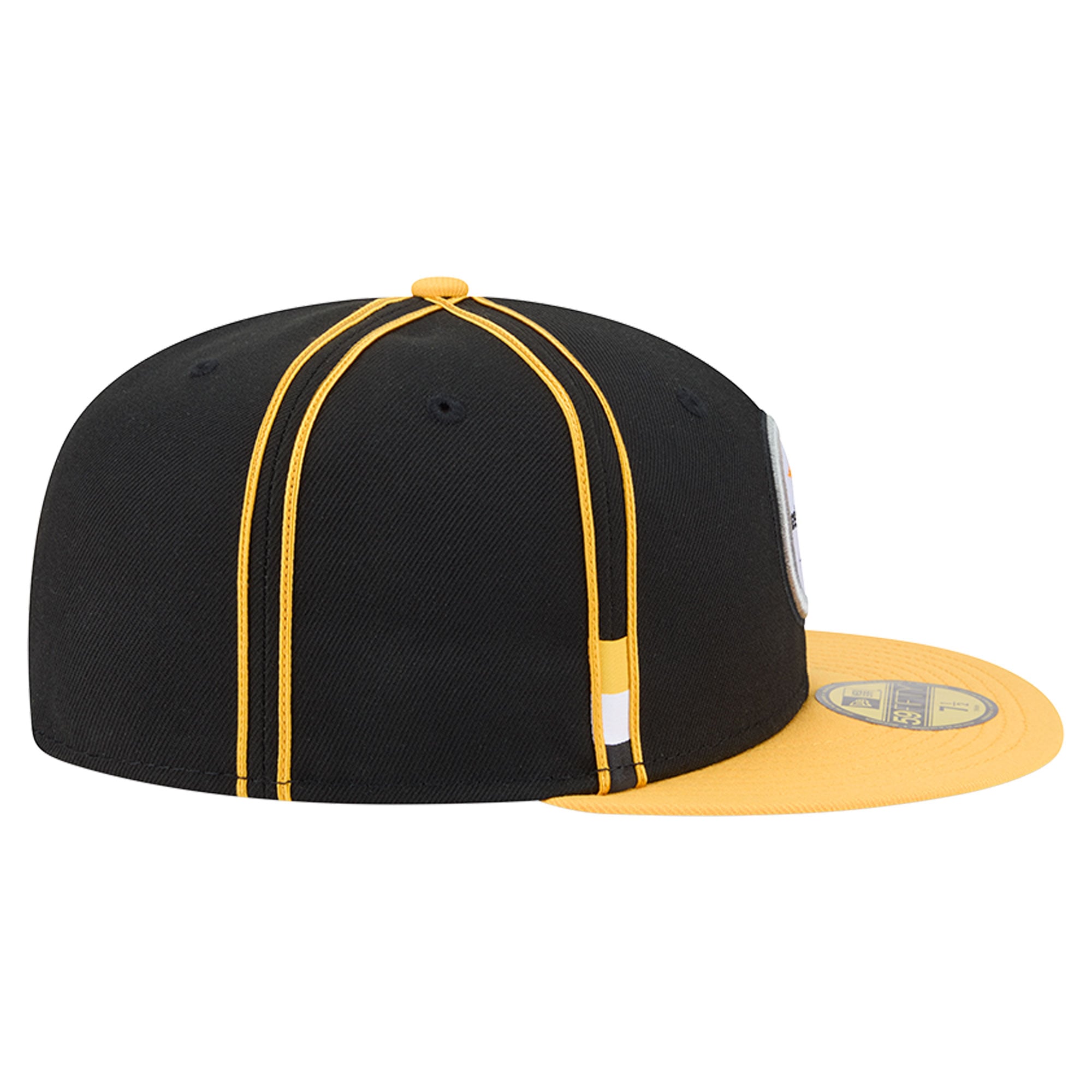 Men's New Era Black Pittsburgh Steelers Soutache 59FIFTY Fitted Hat