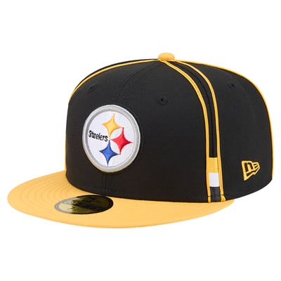 Pittsburgh Steelers New Era Soutache 59FIFTY Fitted Hat - Black
