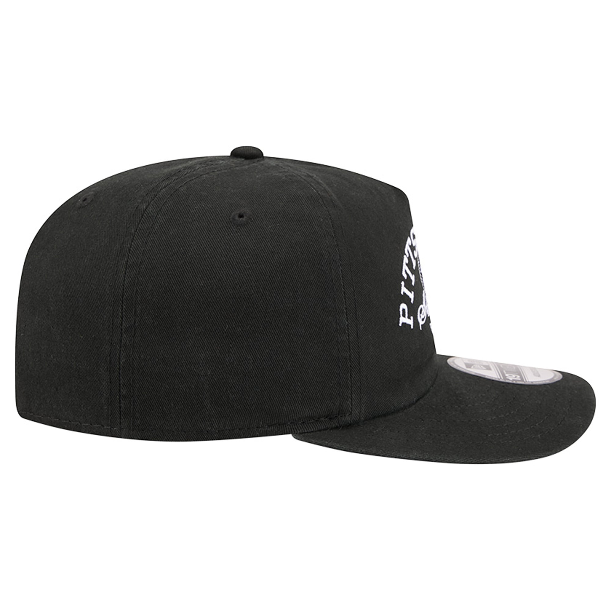 Men's New Era Black Pittsburgh Steelers Stacked 19TWENTY Adjustable Hat