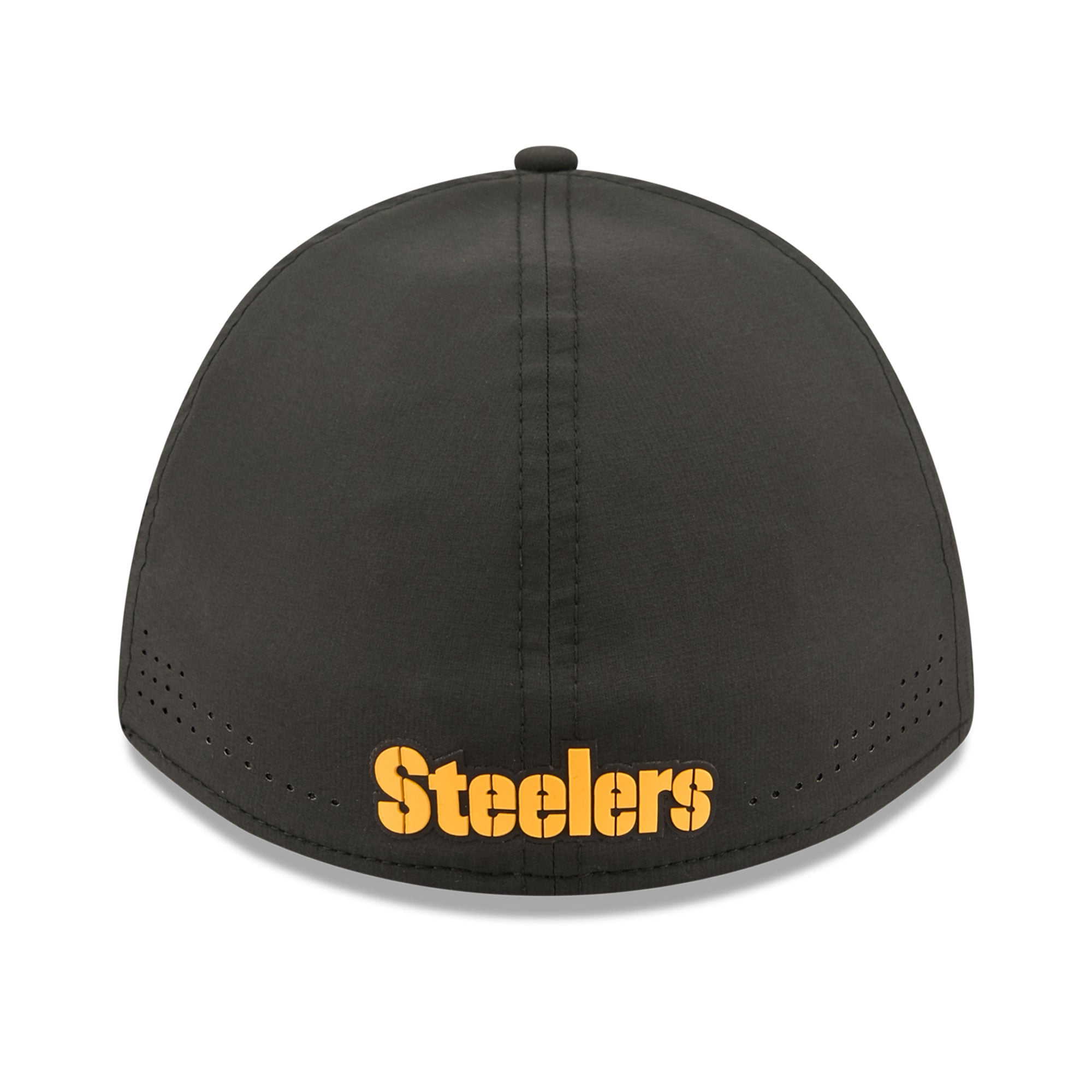 Casquette New Era noire Pittsburgh Steelers Tonal 39THIRTY A-Frame Flex pour homme
