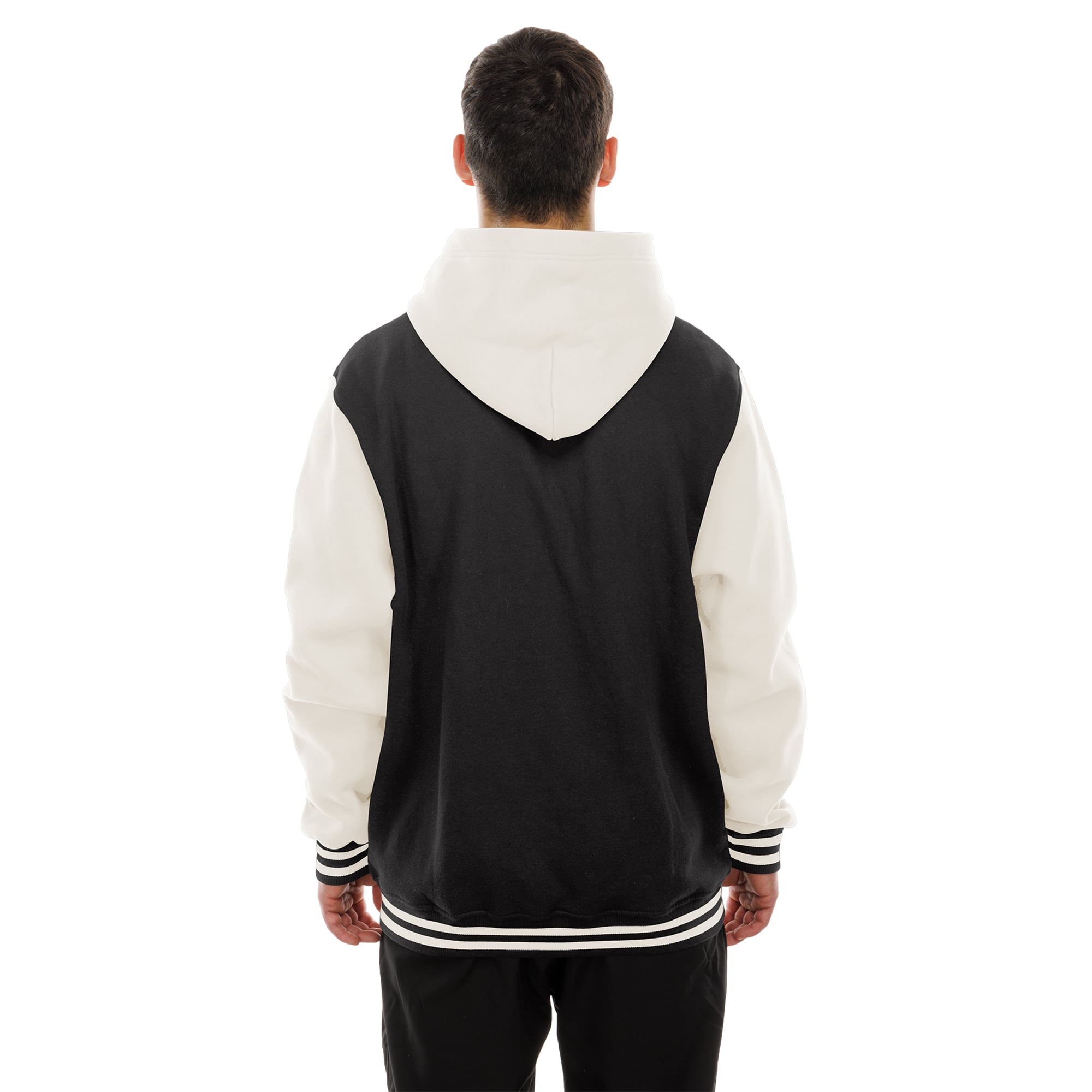 Veste polaire à capuche New Era noire et crème Pittsburgh Steelers pour homme