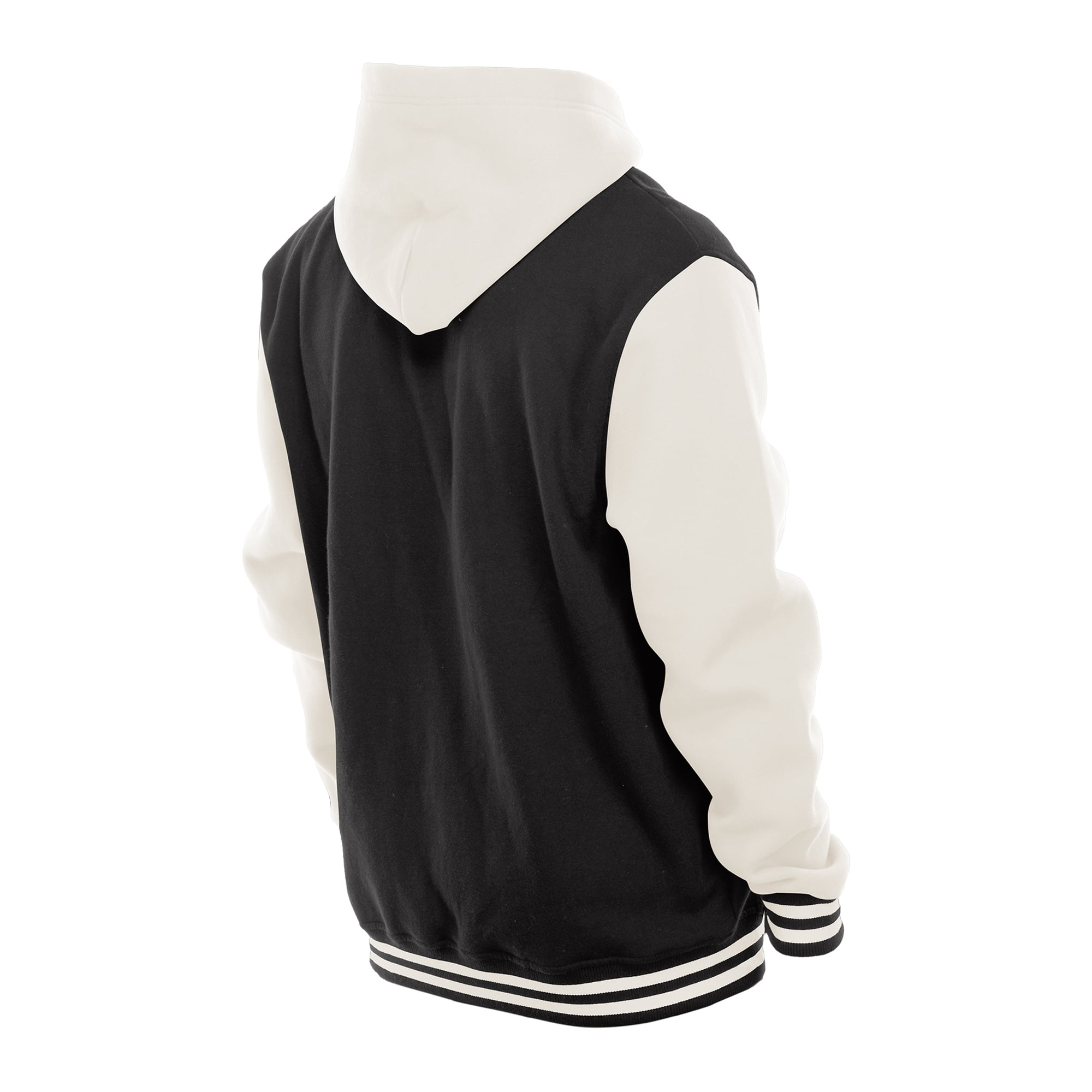 Veste polaire à capuche New Era noire et crème Pittsburgh Steelers pour homme