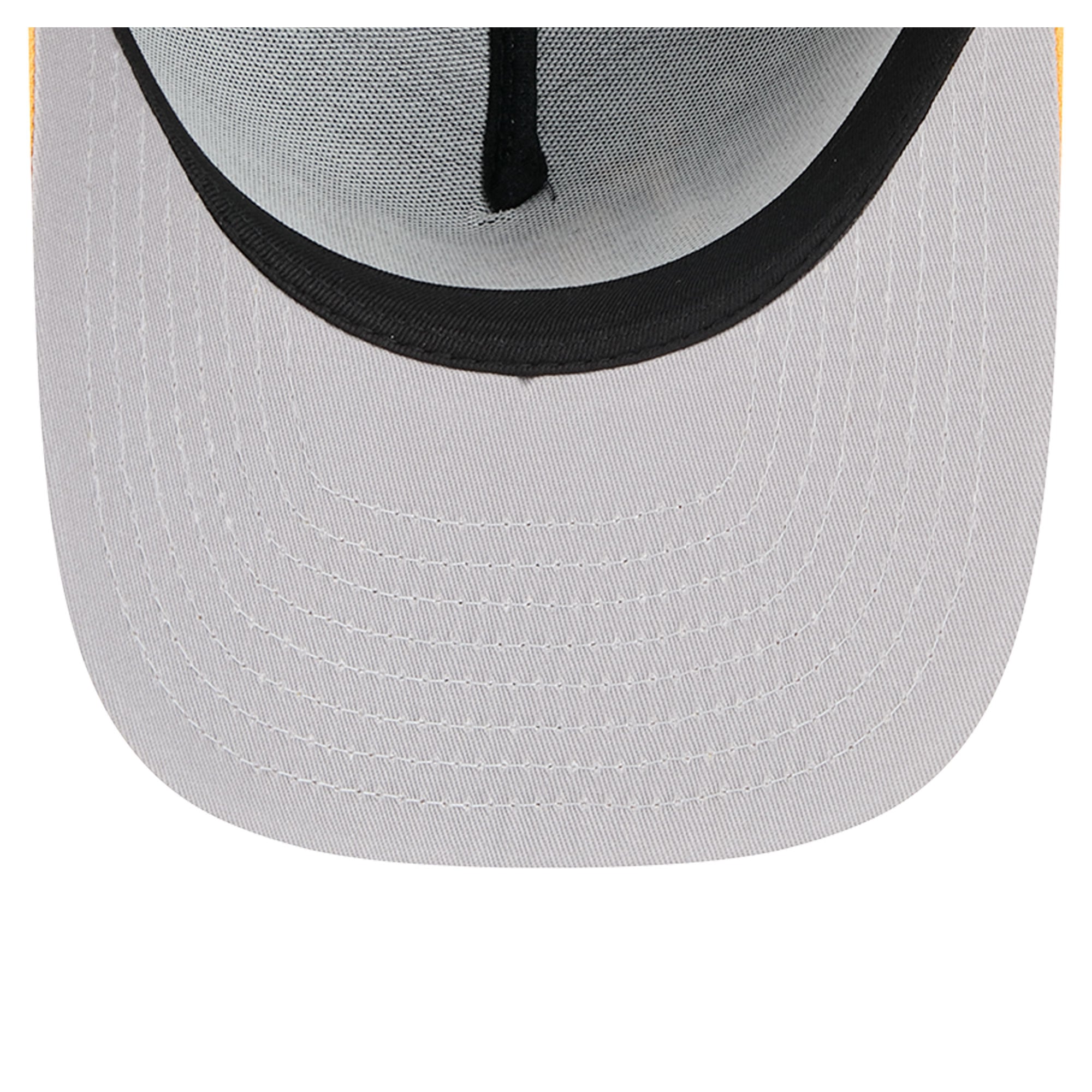 Casquette snapback New Era 9FIFTY pour homme, noire et or, motif dessin animé des Steelers de Pittsburgh