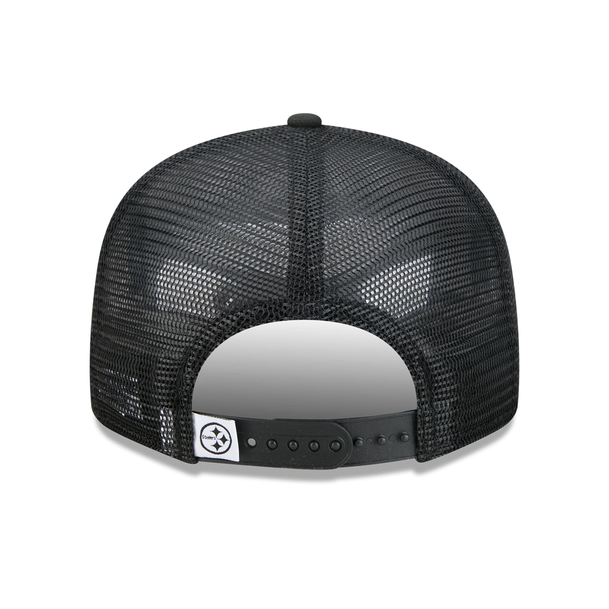 Casquette trucker New Era 9FIFTY noire et blanche Pittsburgh Steelers pour homme