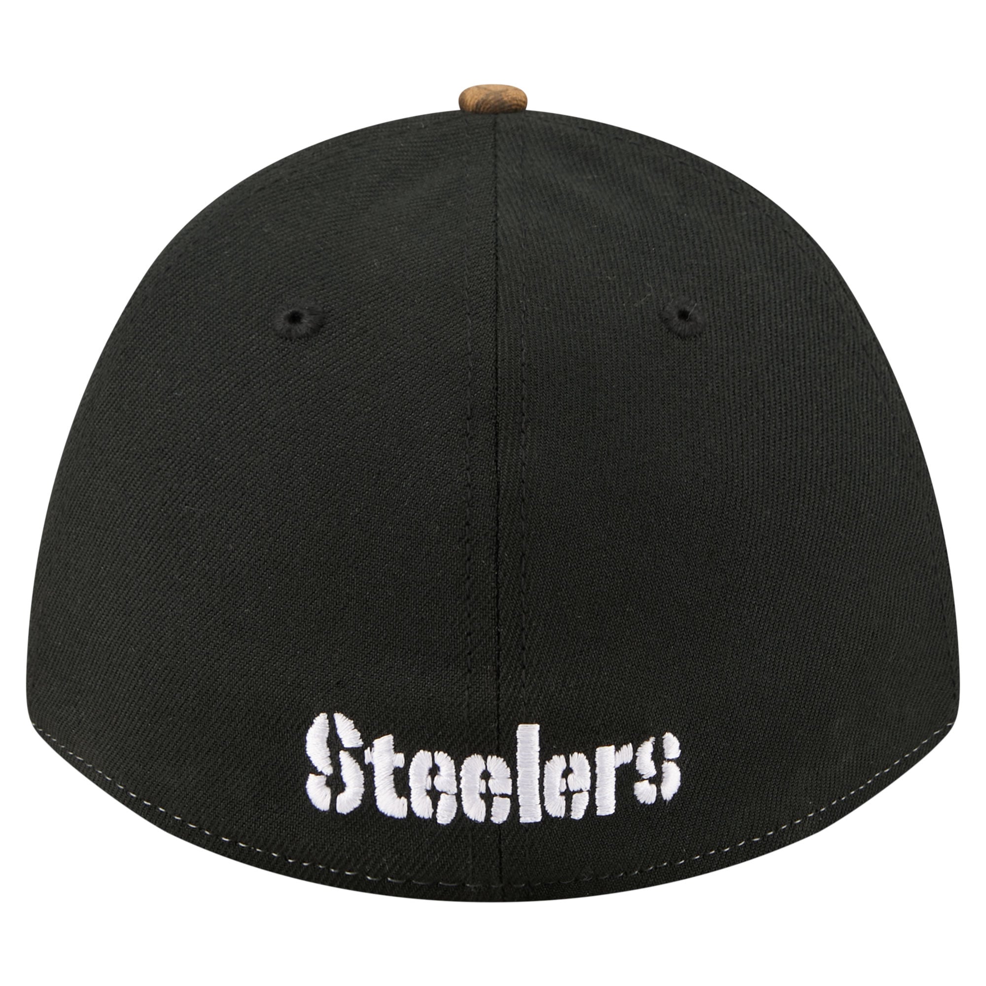 Men's New Era Camo/Black Pittsburgh Steelers Team Collection RealTree 39THIRTY M-Crown A-Frame Flex Hat