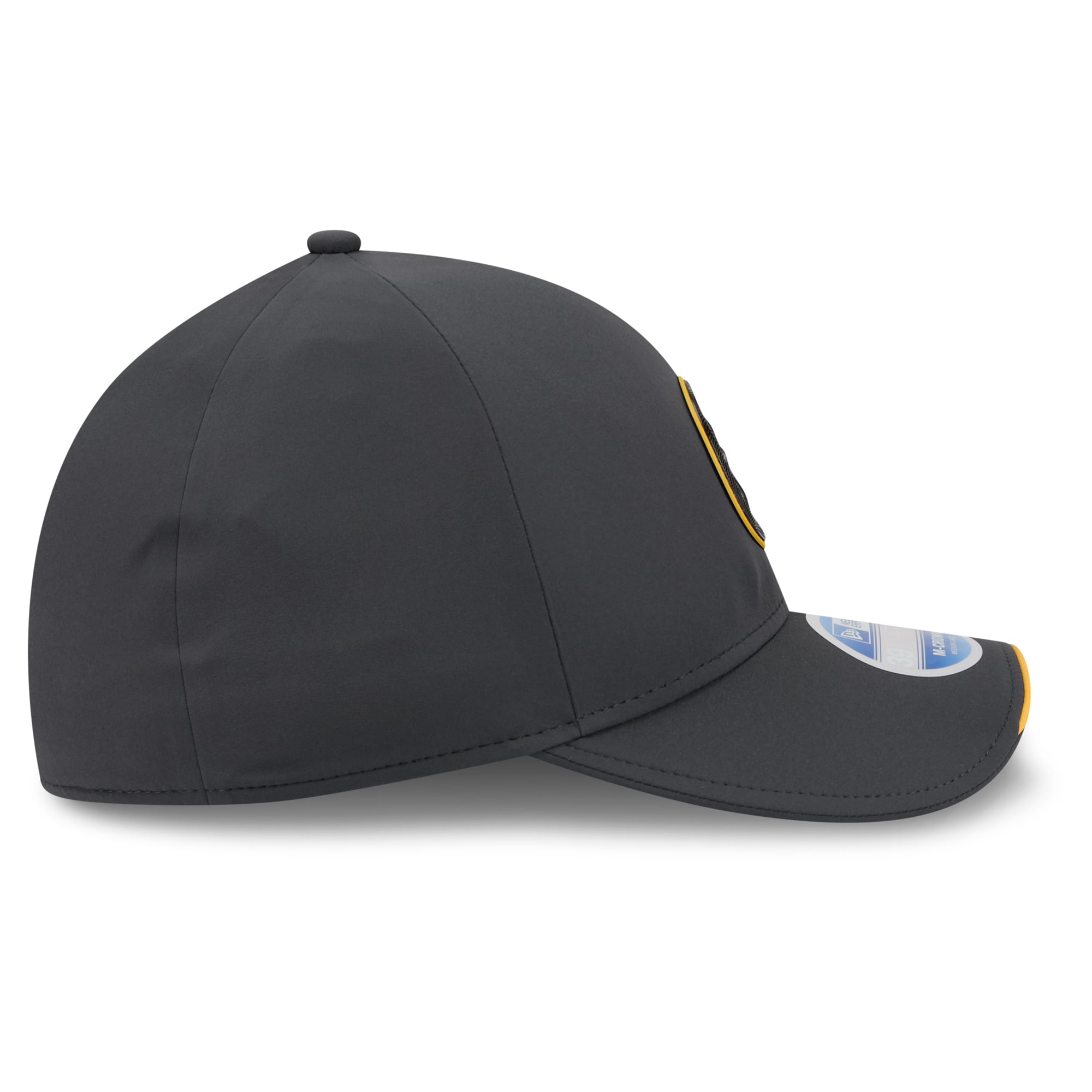 Casquette extensible New Era 39THIRTY M-Crown pour homme, couleur anthracite, Pittsburgh Steelers 2026 Sideline, idéale les temps froids.