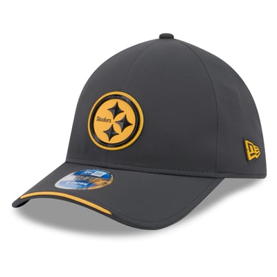 Pittsburgh Steelers New Era 2026 Sideline Cold Weather  39THIRTY M-Crown Stretch Hat - Charcoal
