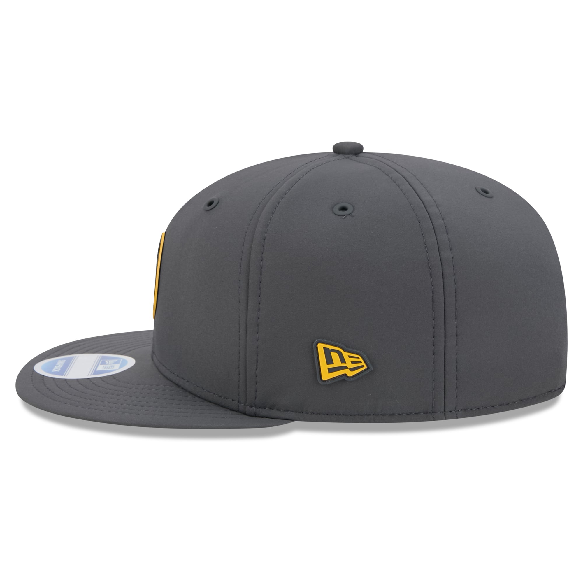 Casquette snapback New Era 9FIFTY pour homme, couleur anthracite, Pittsburgh Steelers 2026, idéale pour les temps froids.