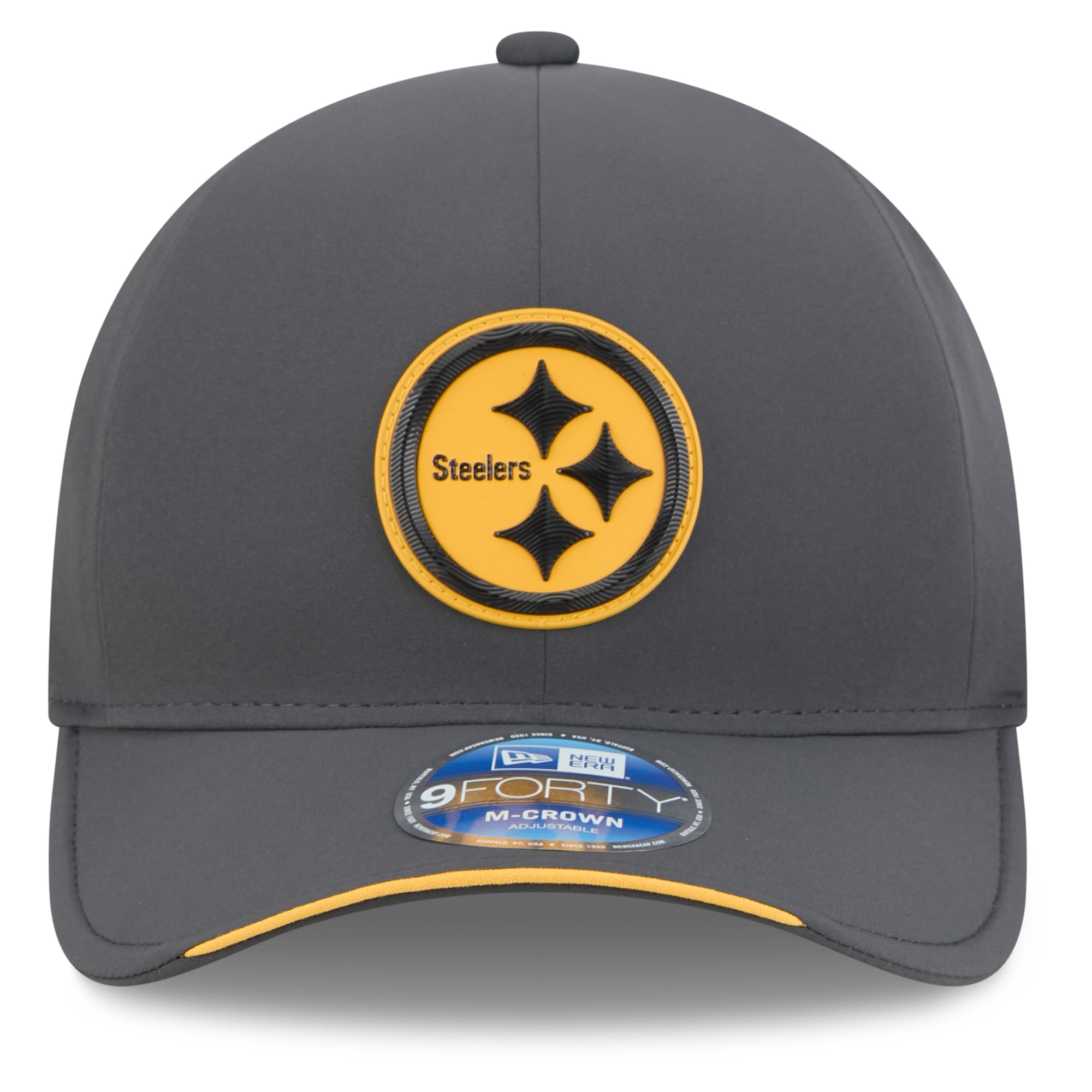Men's New Era Charcoal Pittsburgh Steelers 2026 Sideline Cold Weather  9FORTY M-Crown Adjustable Hat