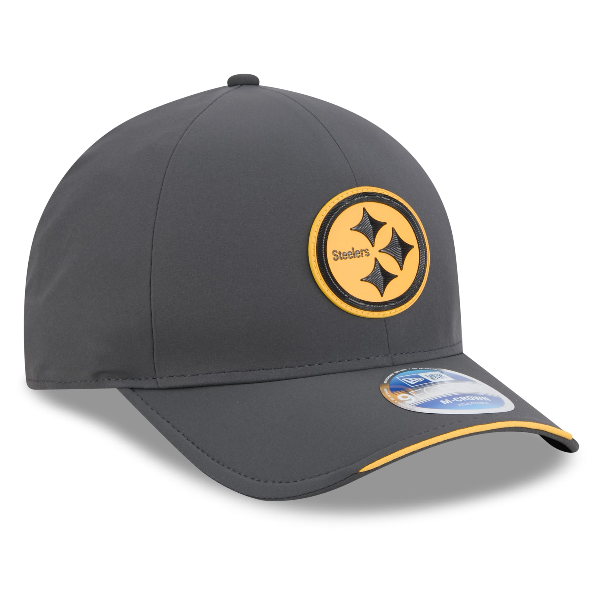 Men's New Era Charcoal Pittsburgh Steelers 2026 Sideline Cold Weather  9FORTY M-Crown Adjustable Hat