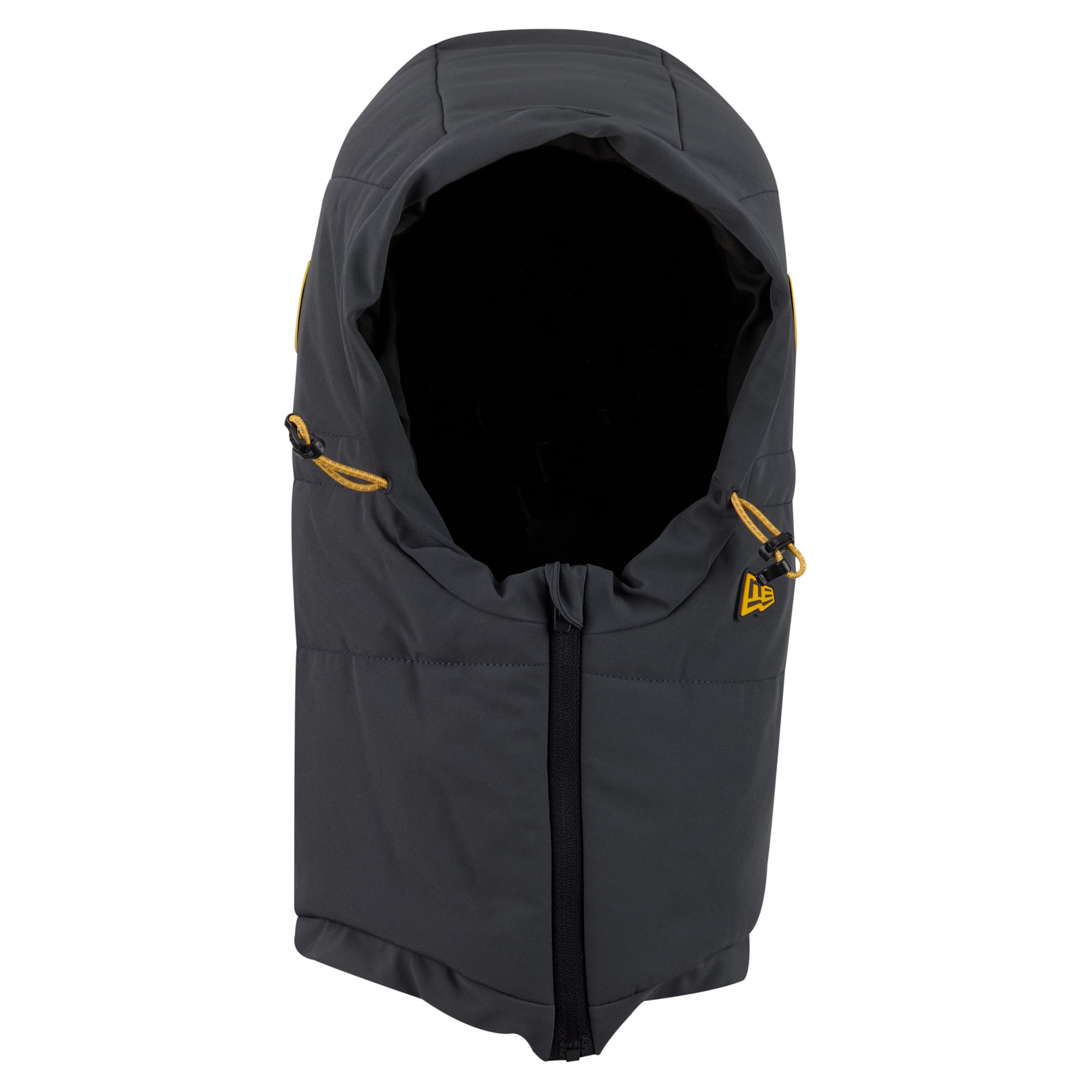 Men's New Era Charcoal Pittsburgh Steelers 2026 Sideline Cold Weather  Adjustable Quilted Hood
