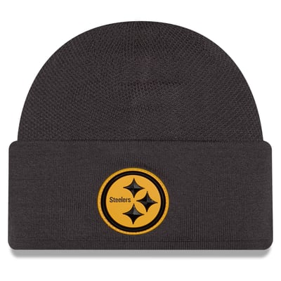 Pittsburgh Steelers New Era 2026 Sideline Cold Weather  Skully Knit Hat - Charcoal