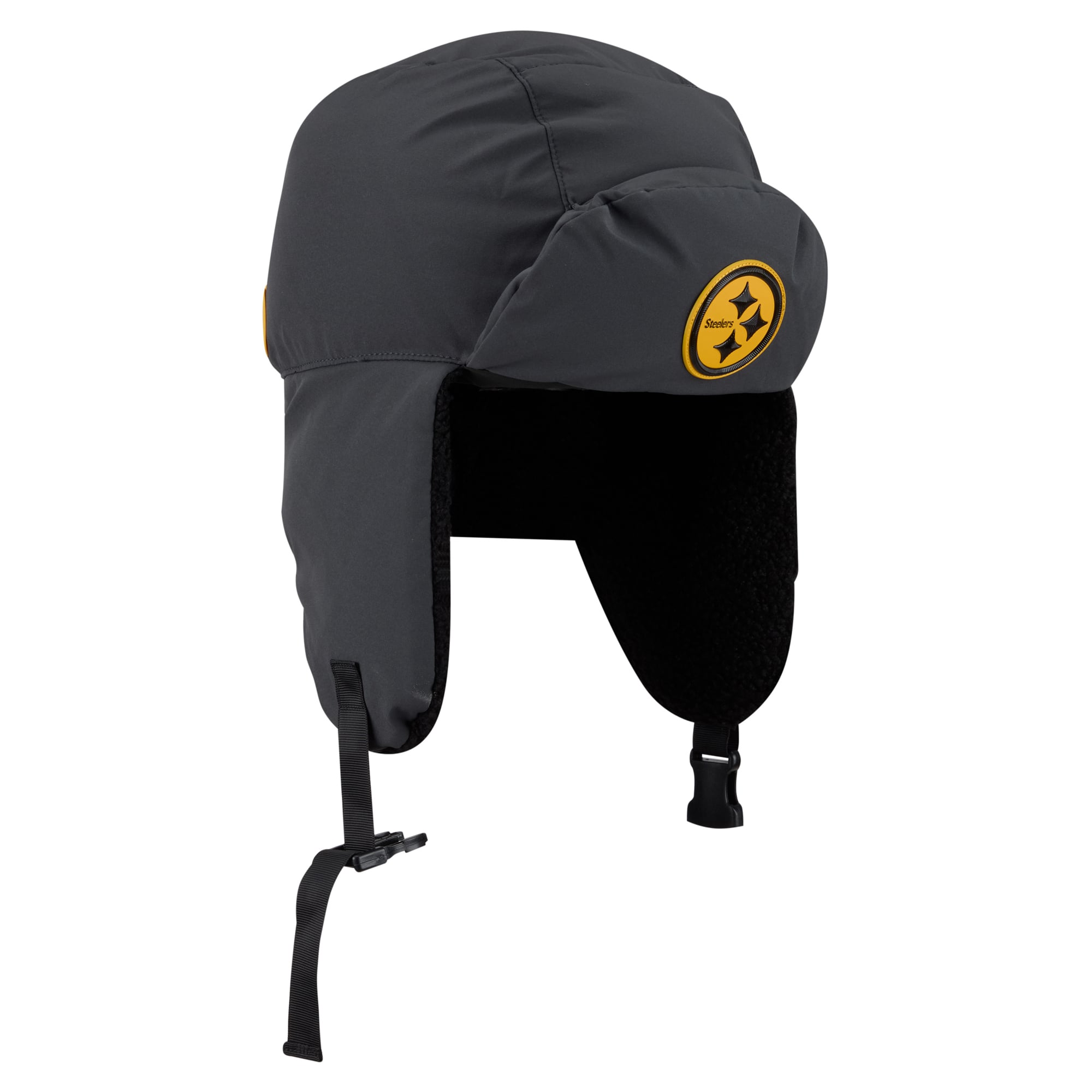 Casquette trappeur New Era anthracite Pittsburgh Steelers 2026 pour homme