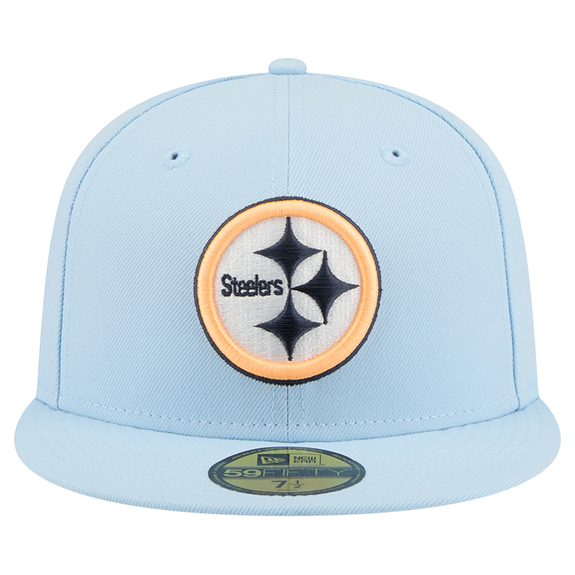 Men's New Era Coastal Blue Pittsburgh Steelers 59FIFTY Fitted Hat