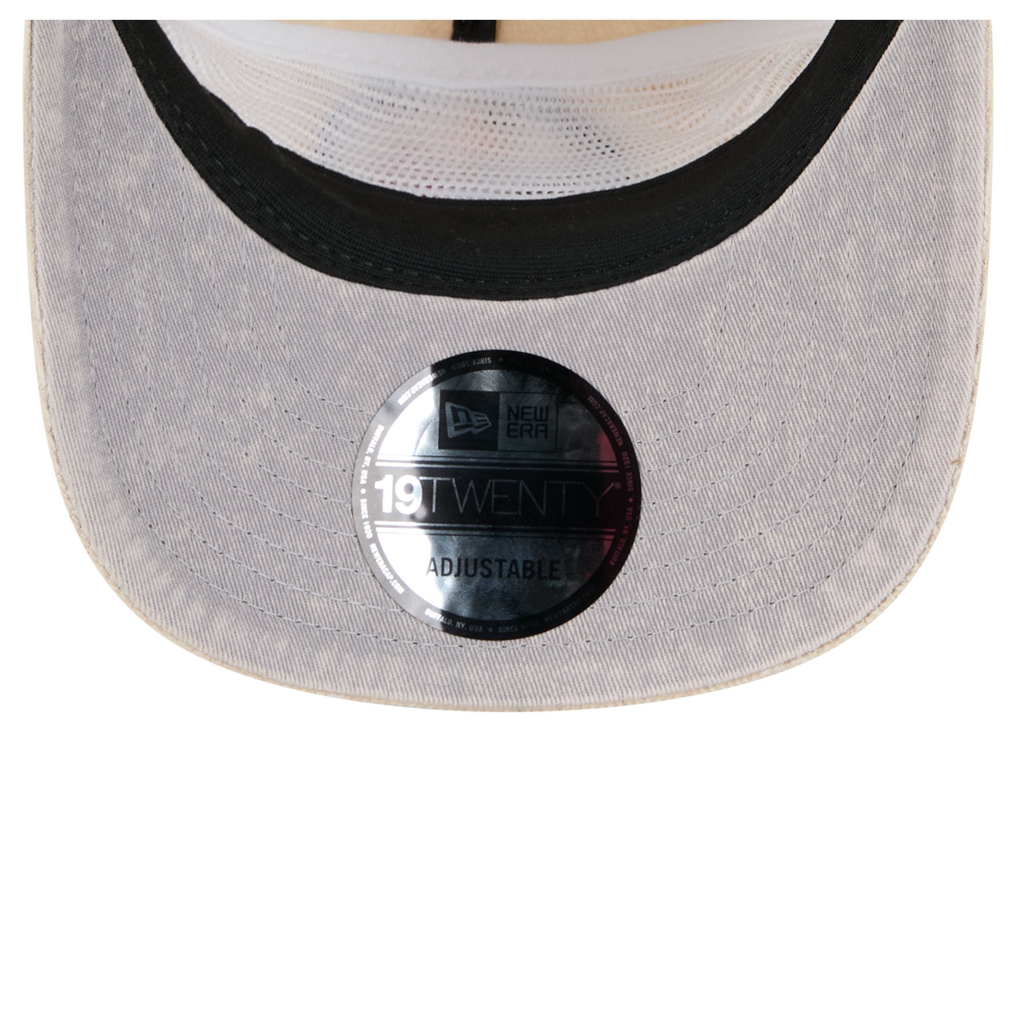 Casquette ajustable New Era crème Pittsburgh Steelers 19TWENTY pour homme