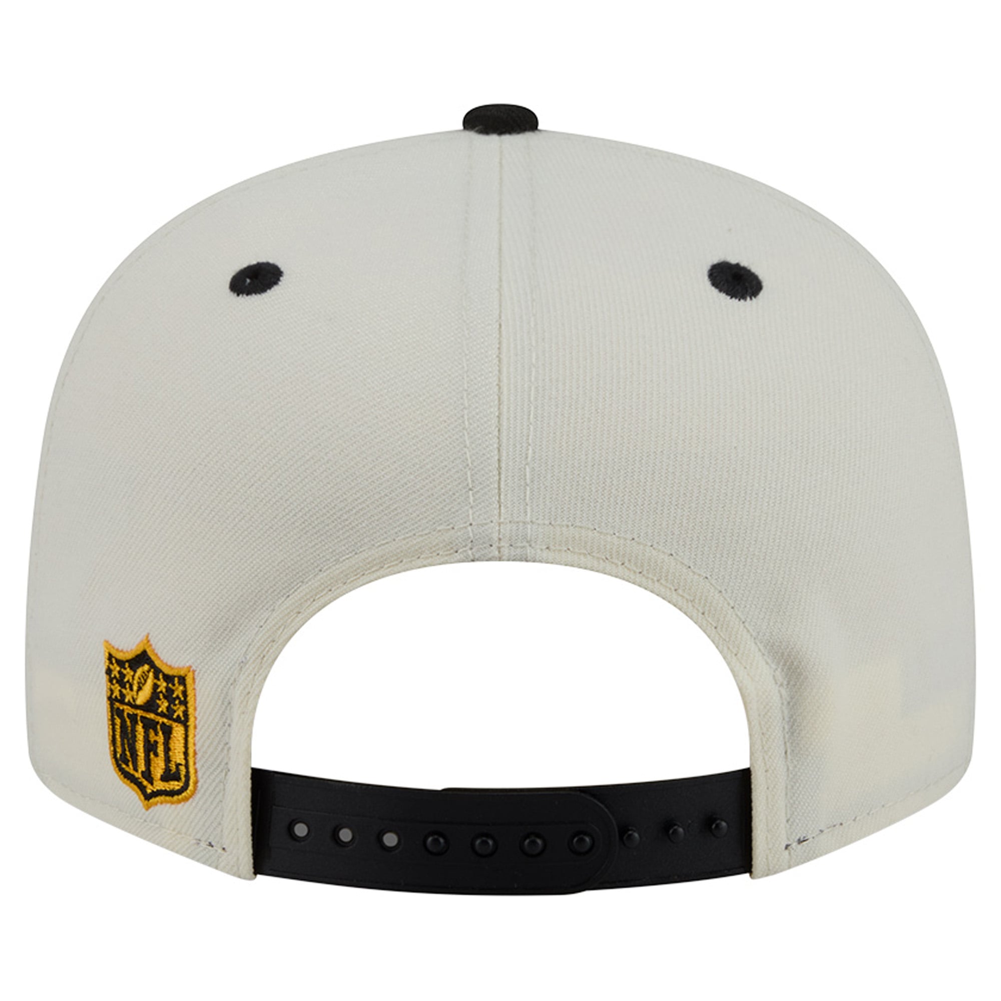 Men's New Era Cream/Black Pittsburgh Steelers Classic 9FIFTY Snapback Hat