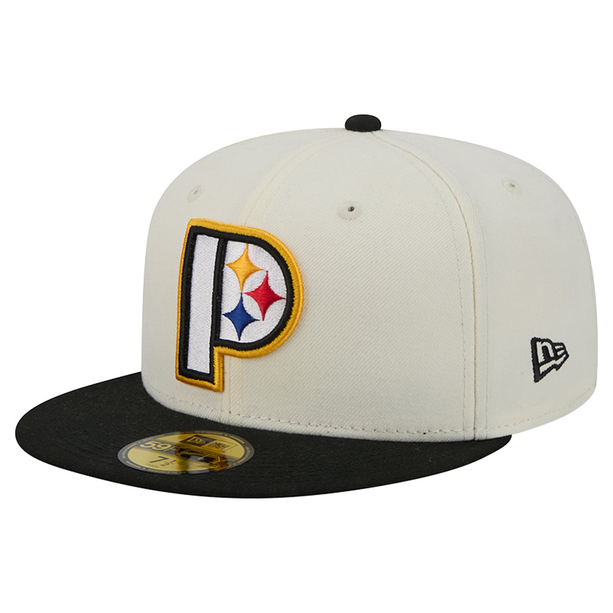 Casquette ajustée New Era Deceptor 59FIFTY crème/noir pour homme