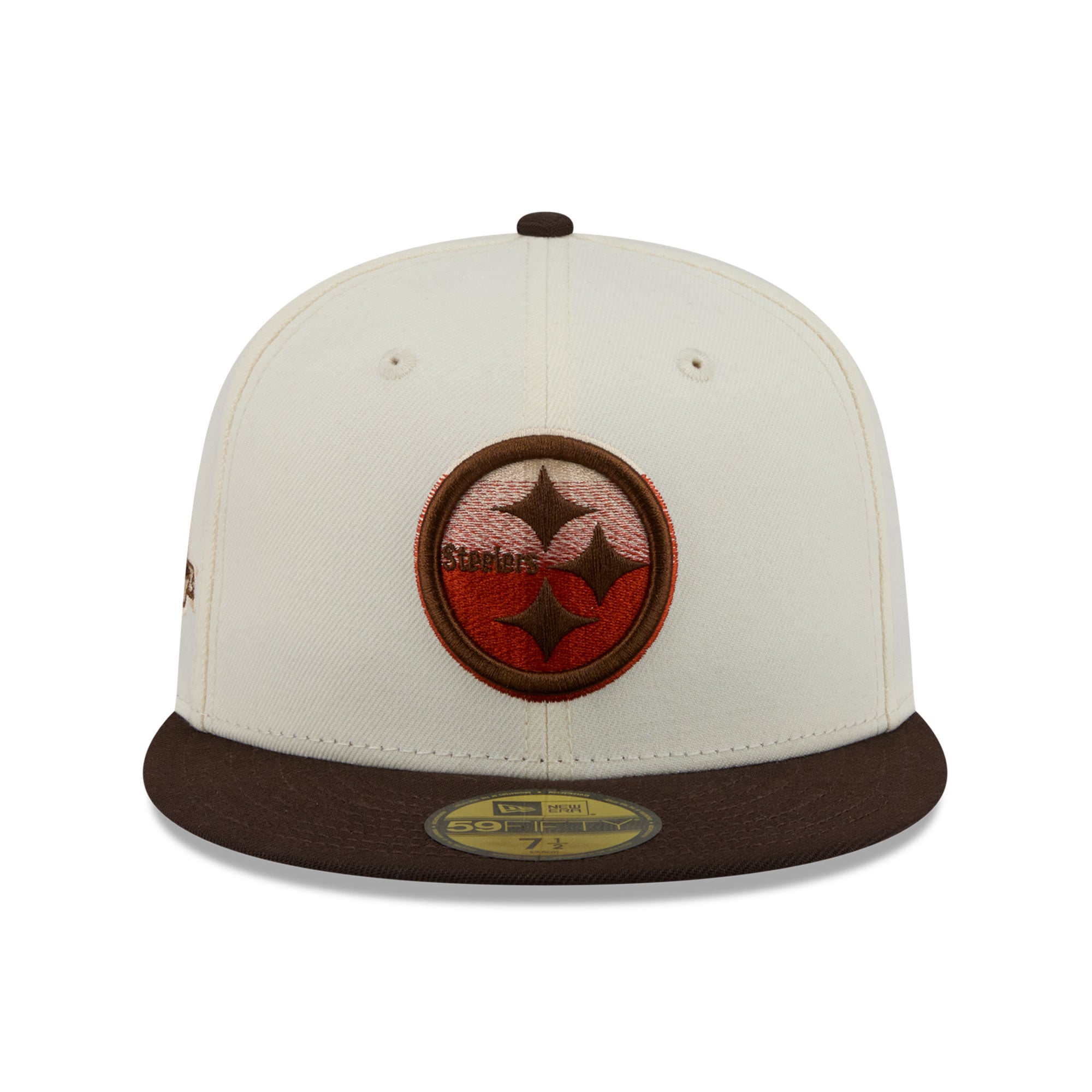 Casquette ajustée New Era 59FIFTY Pittsburgh Steelers crème/marron pour homme