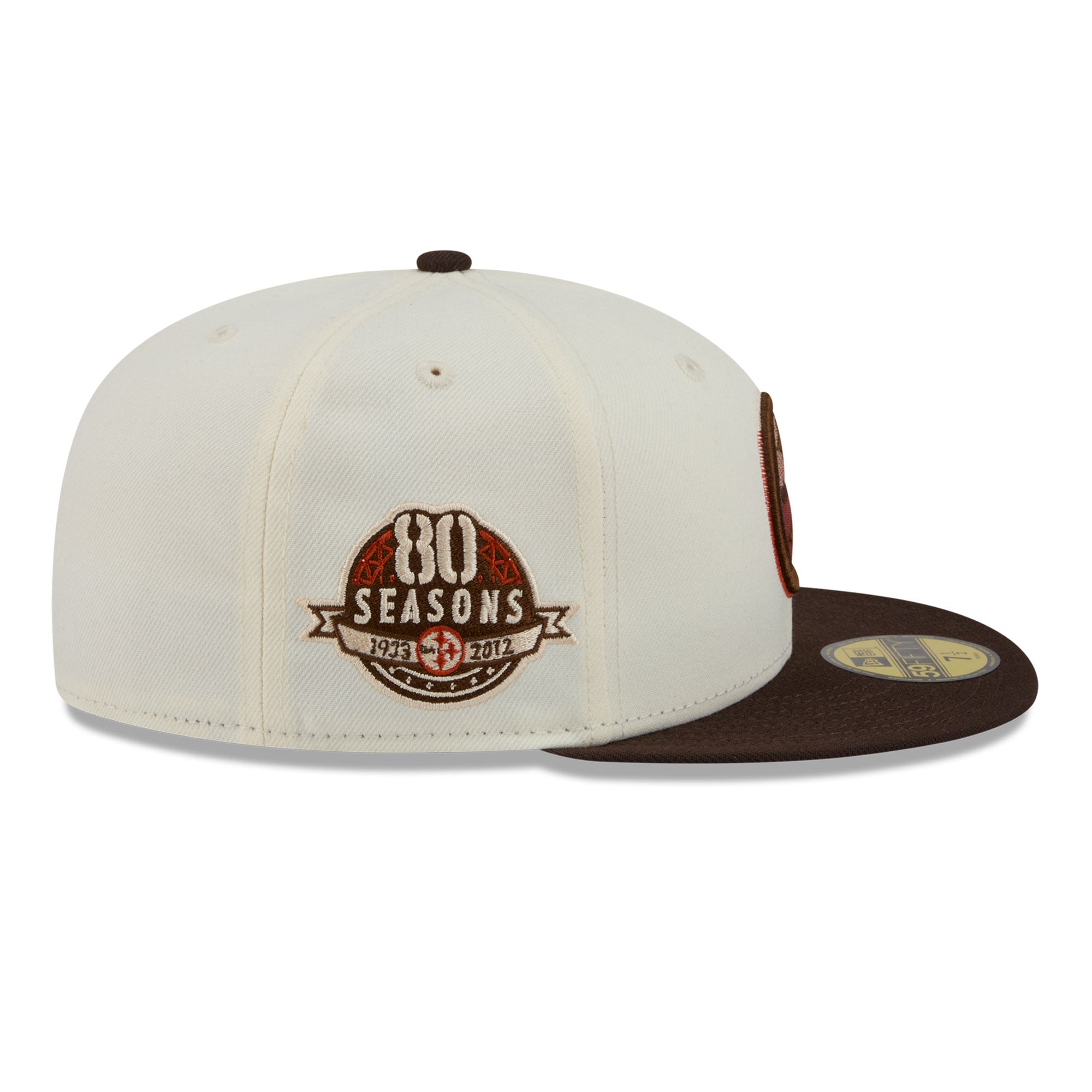 Casquette ajustée New Era 59FIFTY Pittsburgh Steelers crème/marron pour homme