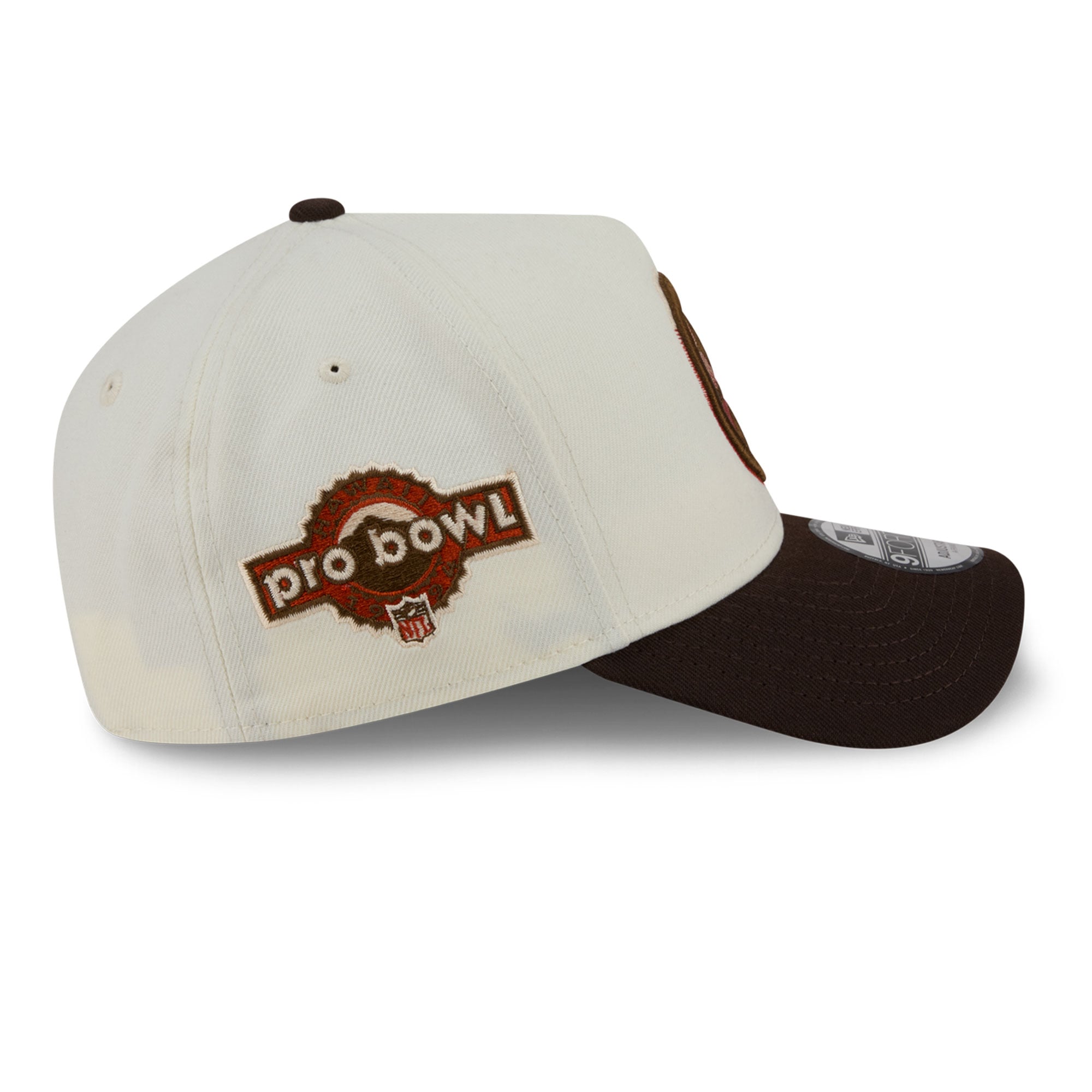 Men's New Era Cream/Brown Pittsburgh Steelers Pumpkin Spice A-Frame 9FORTY Adjustable Hat