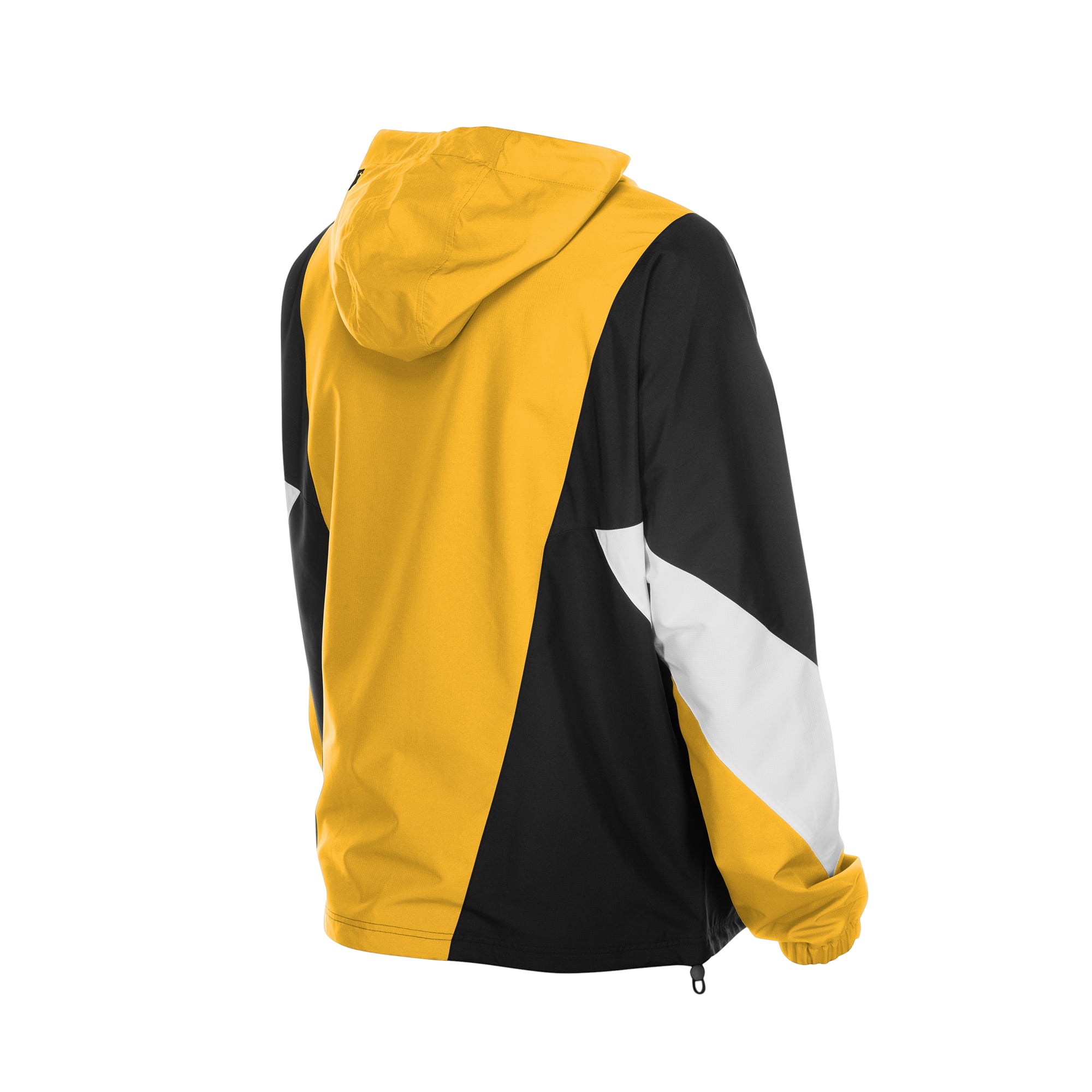 Men's New Era Gold Pittsburgh Steelers Quarter-Zip Windbreaker Jacket