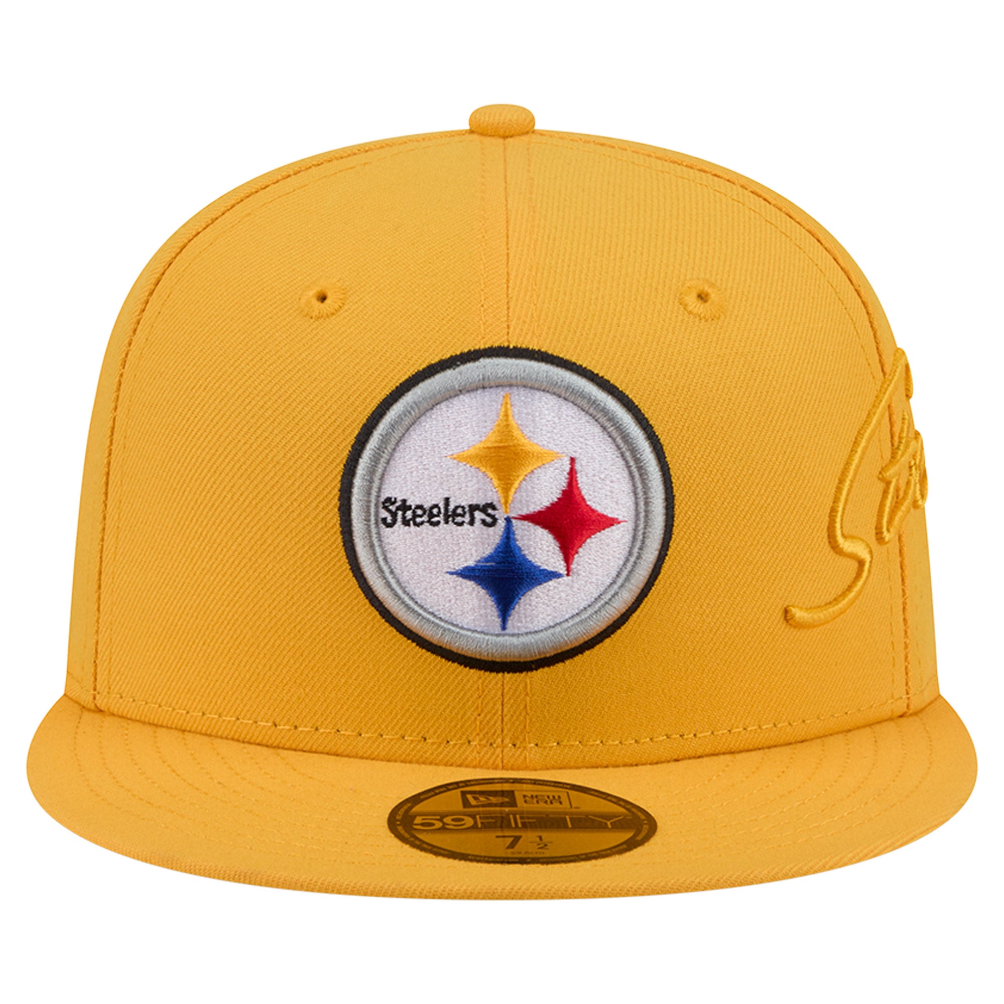 Casquette ajustée New Era 59FIFTY Pittsburgh Steelers dorée pour homme