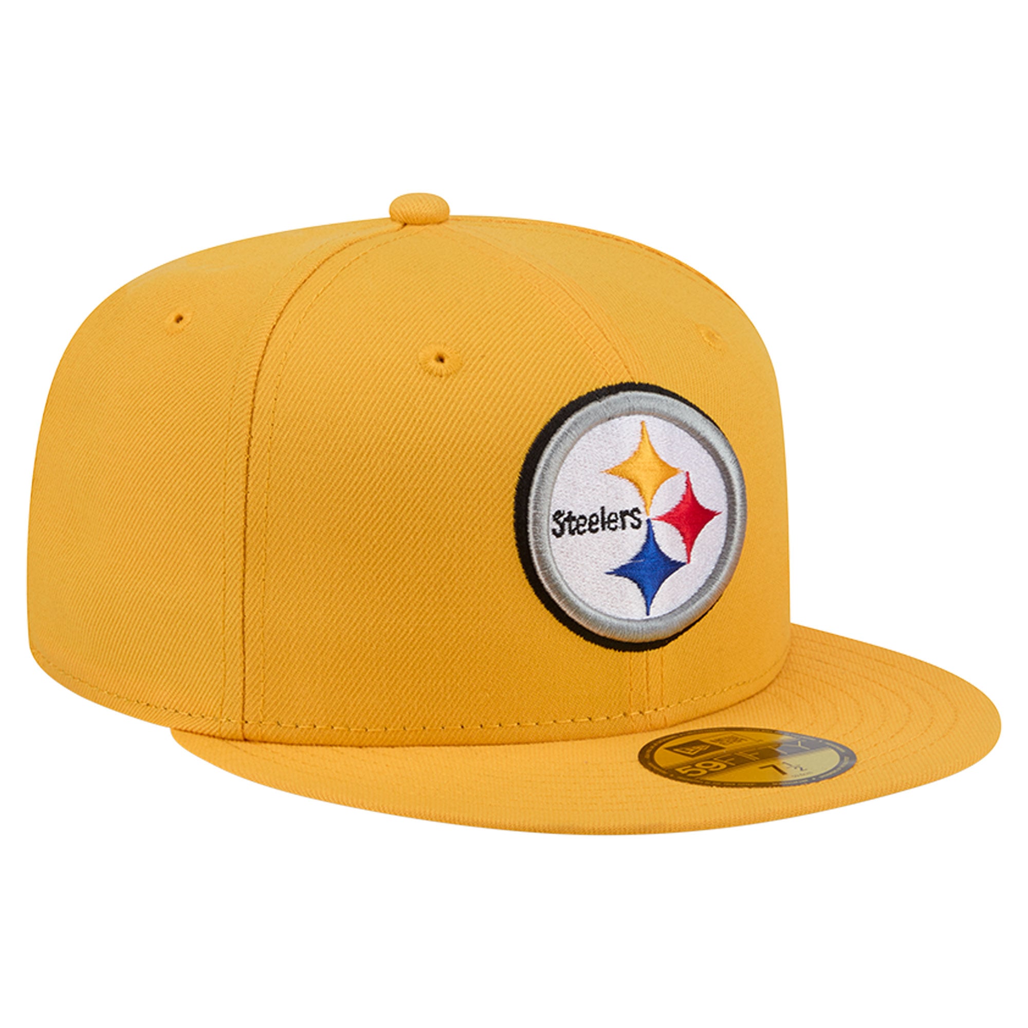 Casquette ajustée New Era 59FIFTY Pittsburgh Steelers dorée pour homme