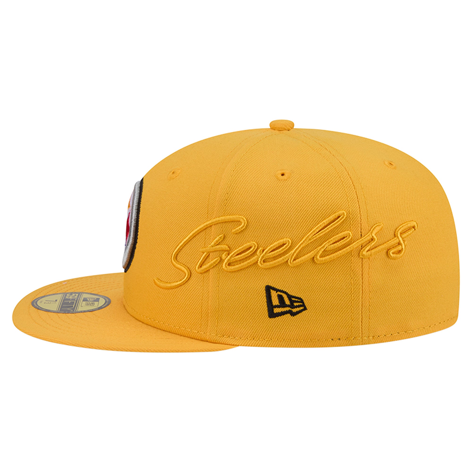Casquette ajustée New Era 59FIFTY Pittsburgh Steelers dorée pour homme