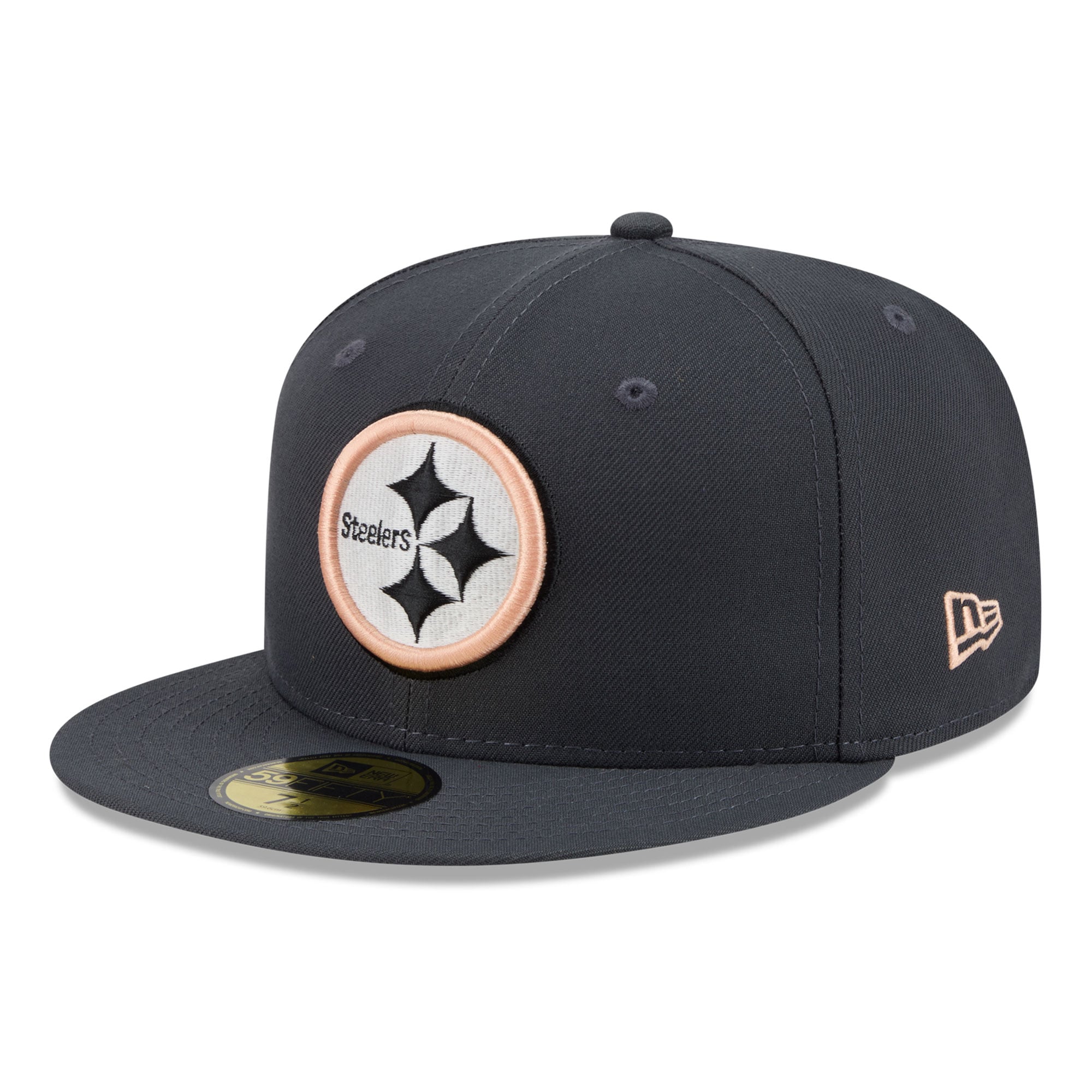 Men's New Era Gray Pittsburgh Steelers Fall Glow 59FIFTY Fitted Hat