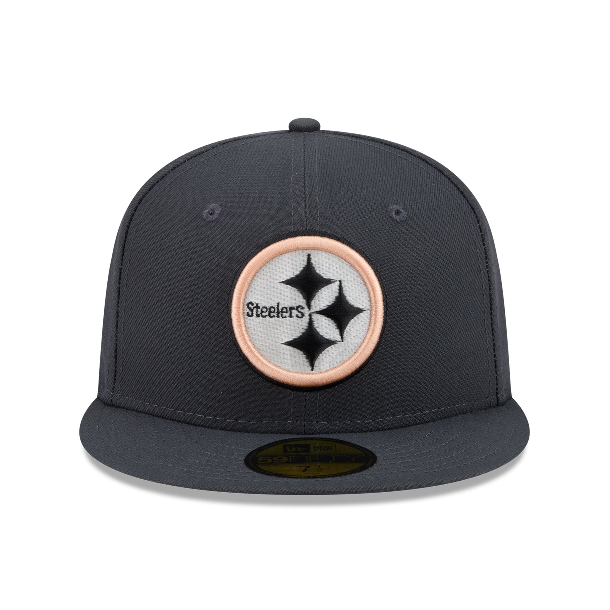Men's New Era Gray Pittsburgh Steelers Fall Glow 59FIFTY Fitted Hat