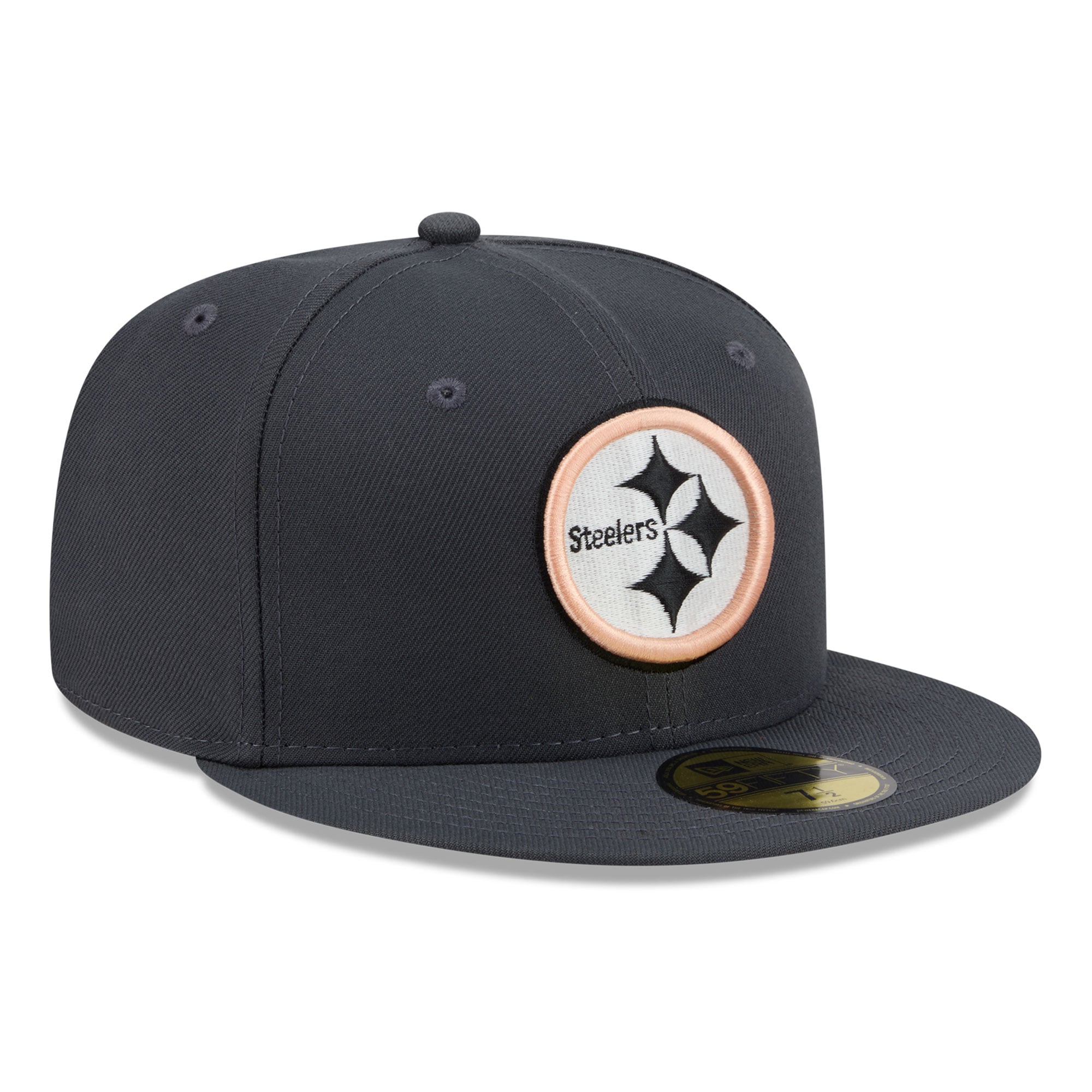 Men's New Era Gray Pittsburgh Steelers Fall Glow 59FIFTY Fitted Hat