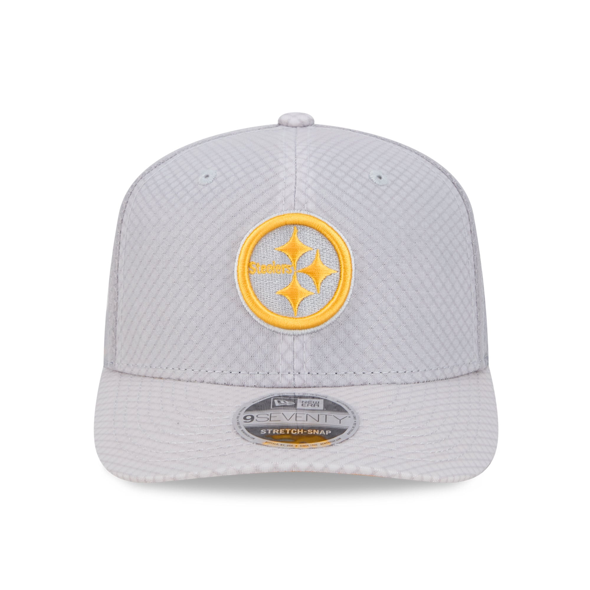 Casquette ajustable New Era grise Pittsburgh Steelers Jock 9SEVENTY pour homme