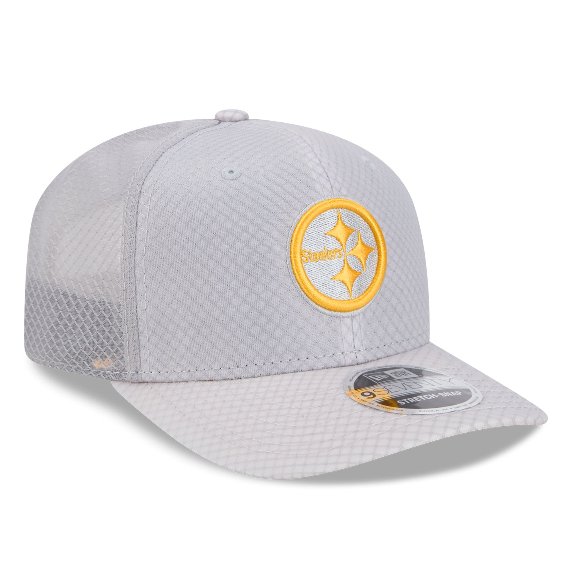 Casquette ajustable New Era grise Pittsburgh Steelers Jock 9SEVENTY pour homme