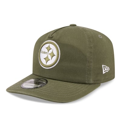 Pittsburgh Steelers New Era Color Pack 19TWENTY Adjustable Hat - Olive