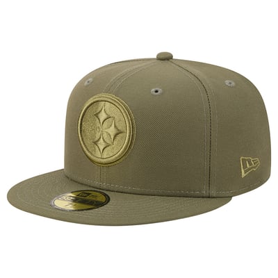 Pittsburgh Steelers New Era Color Pack 59FIFTY Fitted Hat - Olive