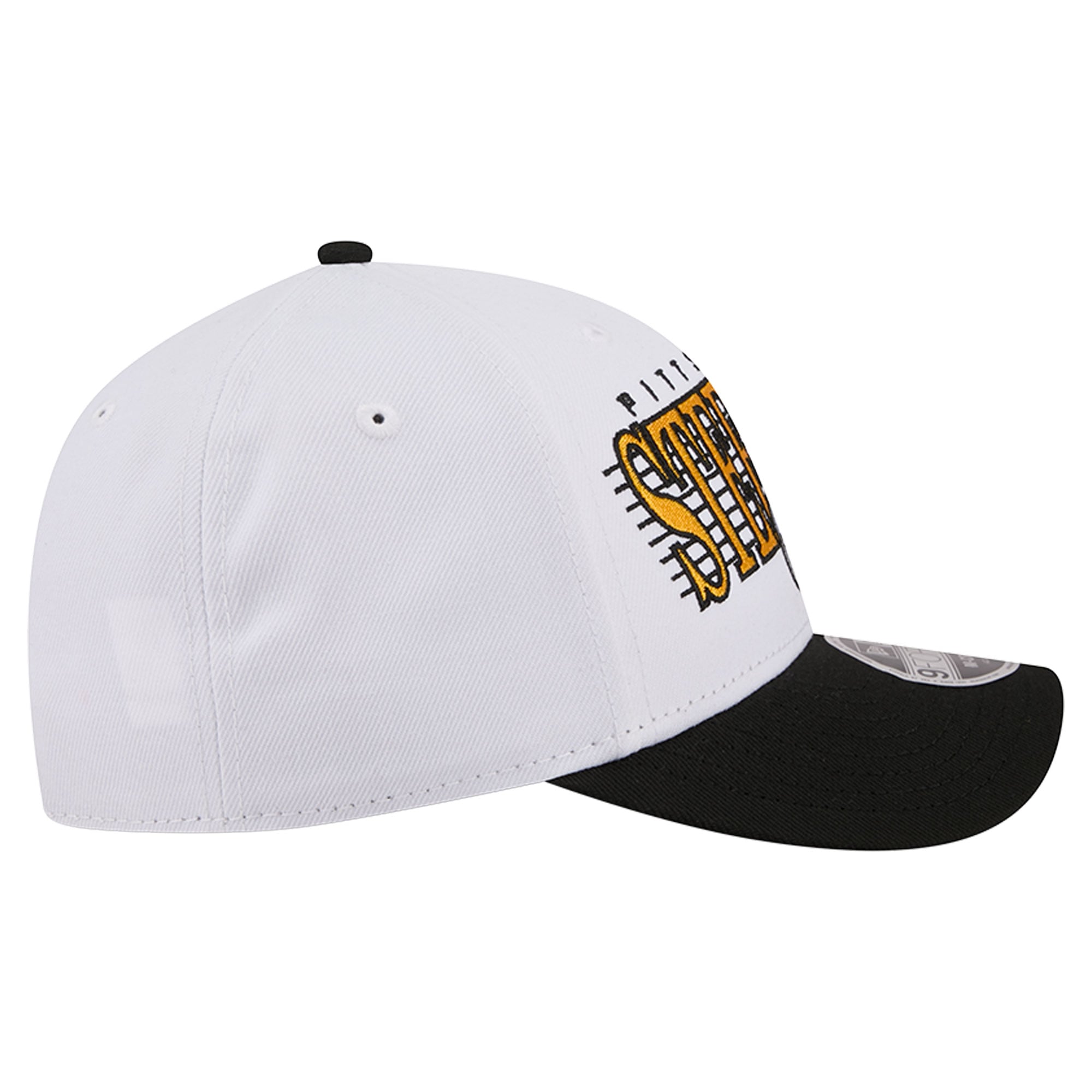 Casquette ajustable New Era blanche et noire Pittsburgh Steelers Loyal 9FORTY M-Crown pour homme