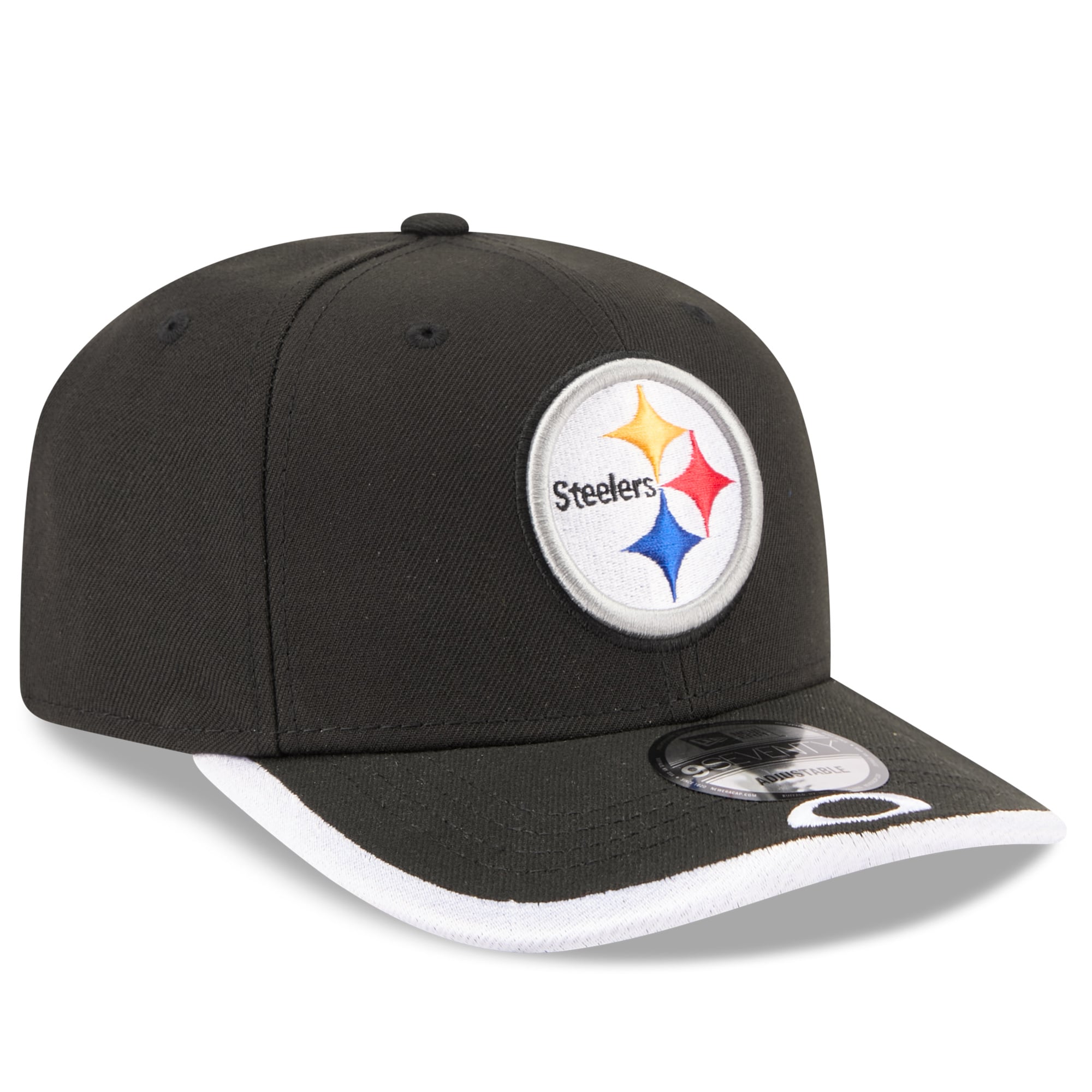 Men's New Era x Oakley Black Pittsburgh Steelers 9SEVENTY Adjustable Hat