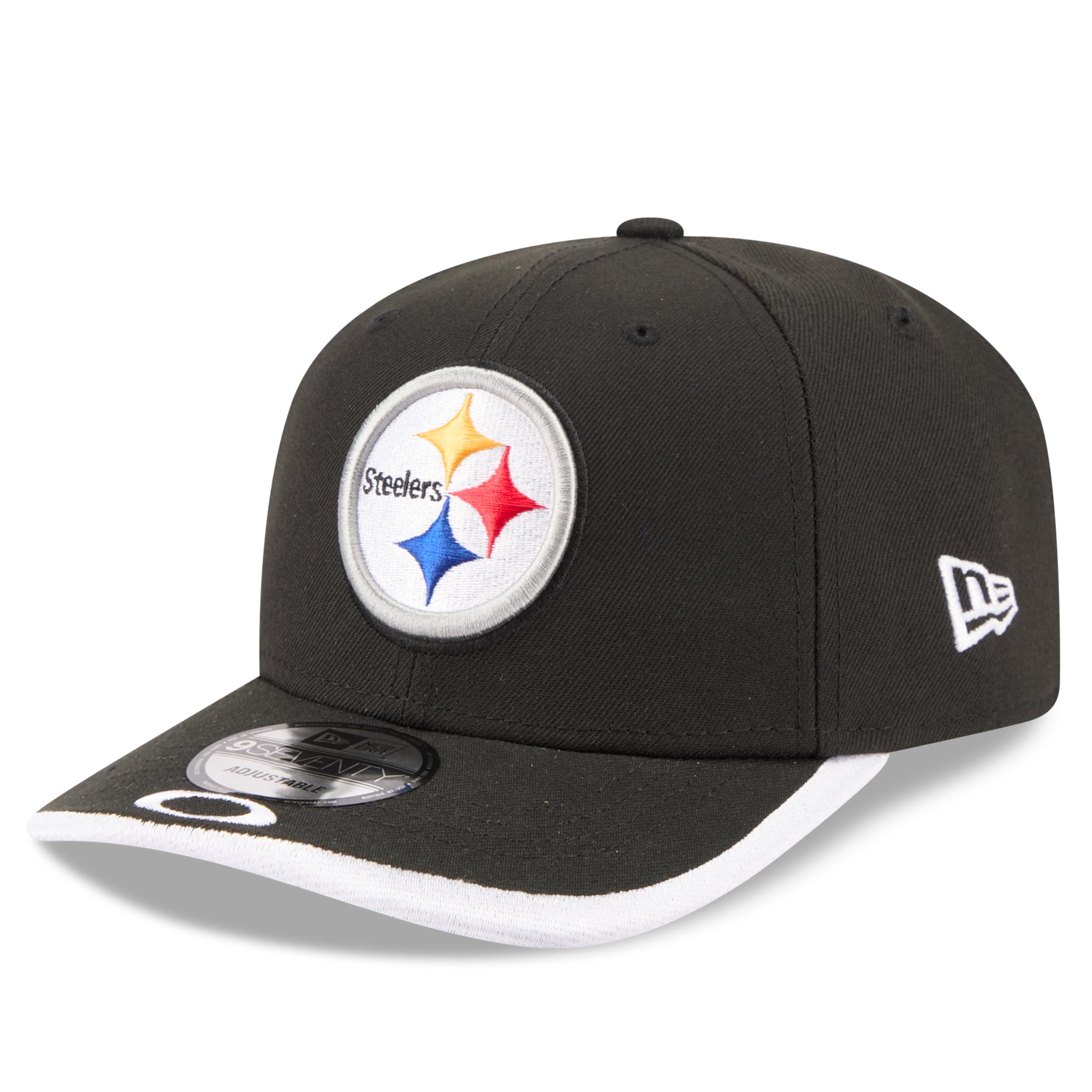 Men's New Era x Oakley Black Pittsburgh Steelers 9SEVENTY Adjustable Hat