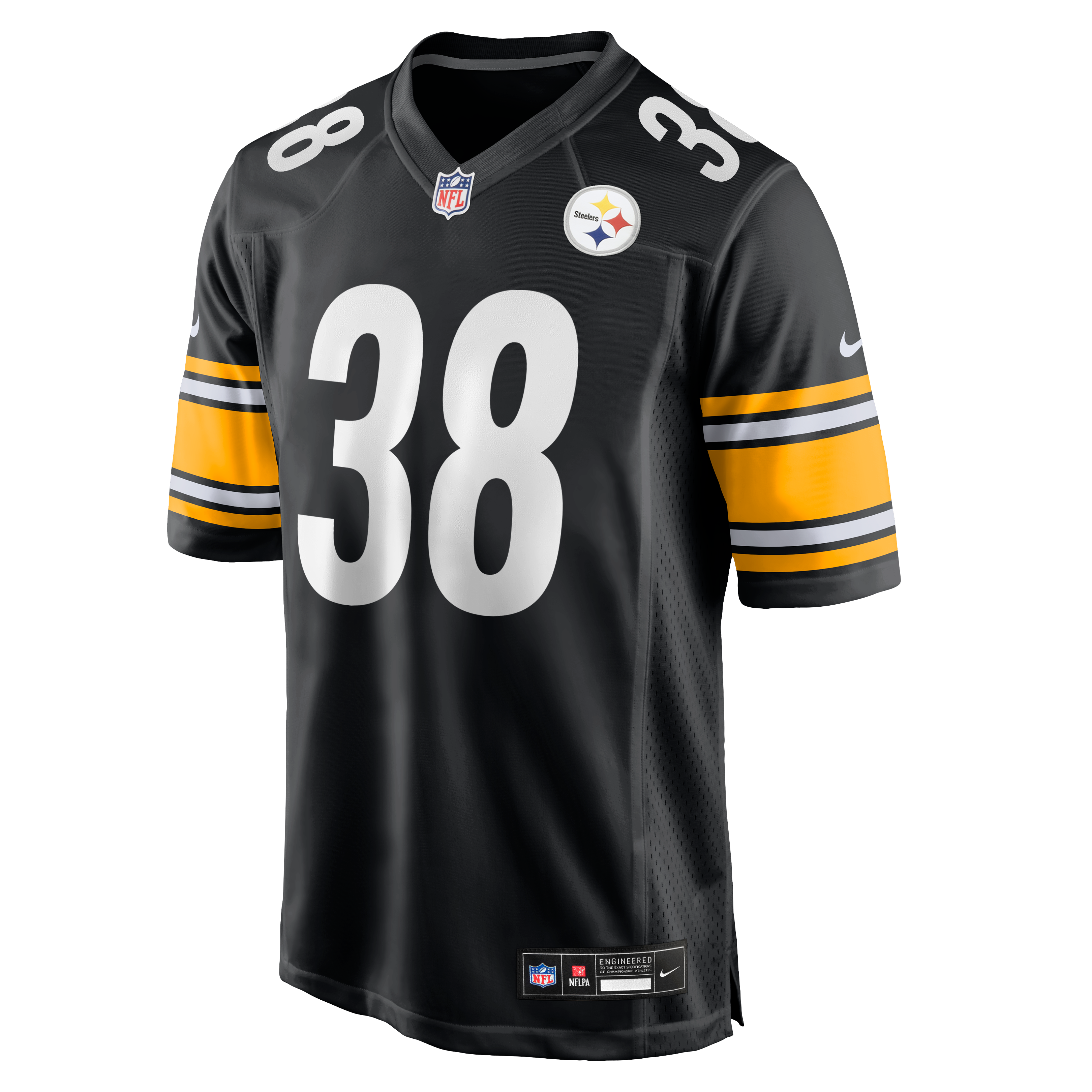 Maillot de match Nike Bishop Fitzgerald noir pour homme, Pittsburgh Steelers