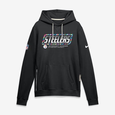 Pittsburgh Steelers Nike 2026 NFL Crucial Catch Sideline Standard Issue Dri-FIT Pullover Hoodie - Black