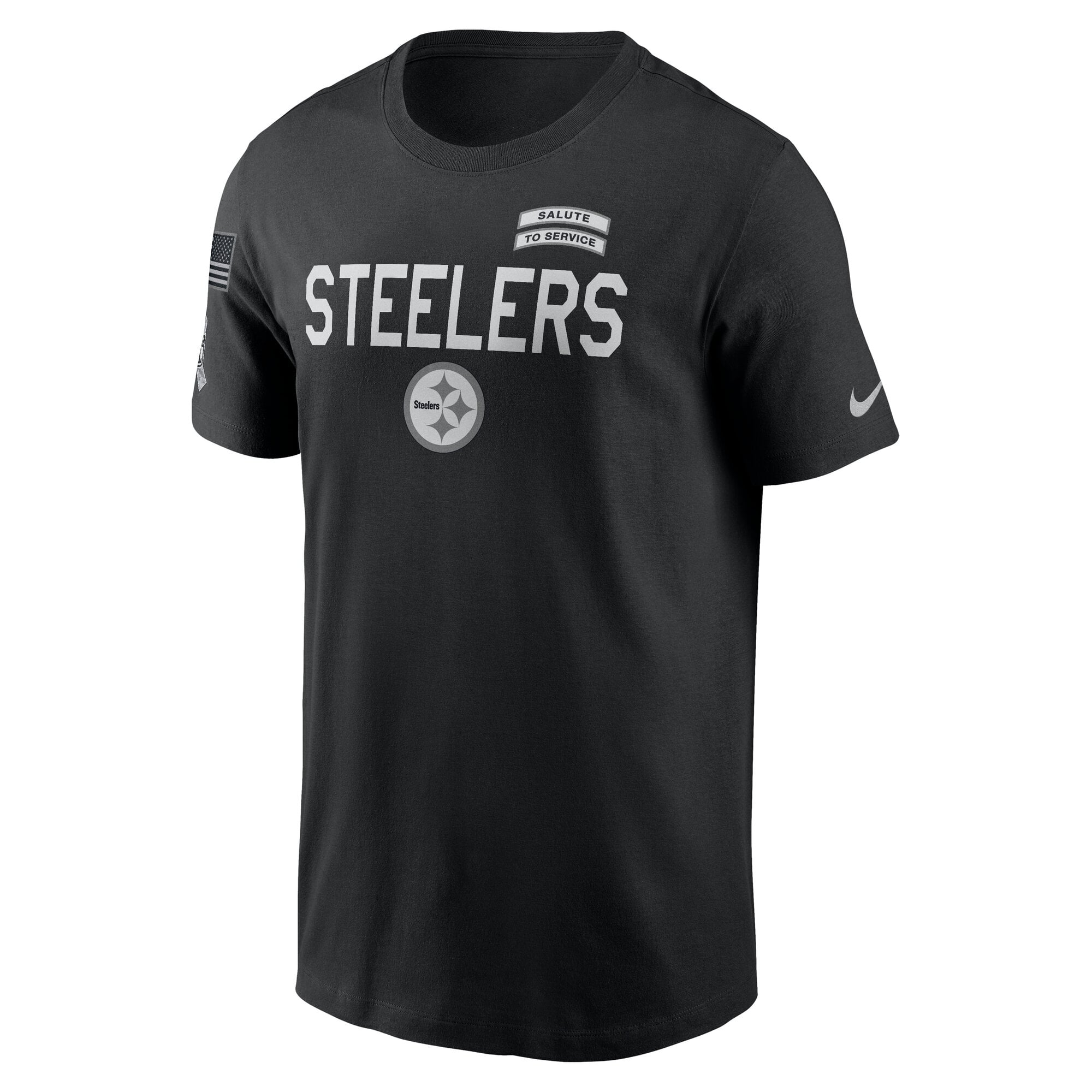 T-shirt Nike Dri-FIT noir Pittsburgh Steelers 2026 Salute to Service pour homme