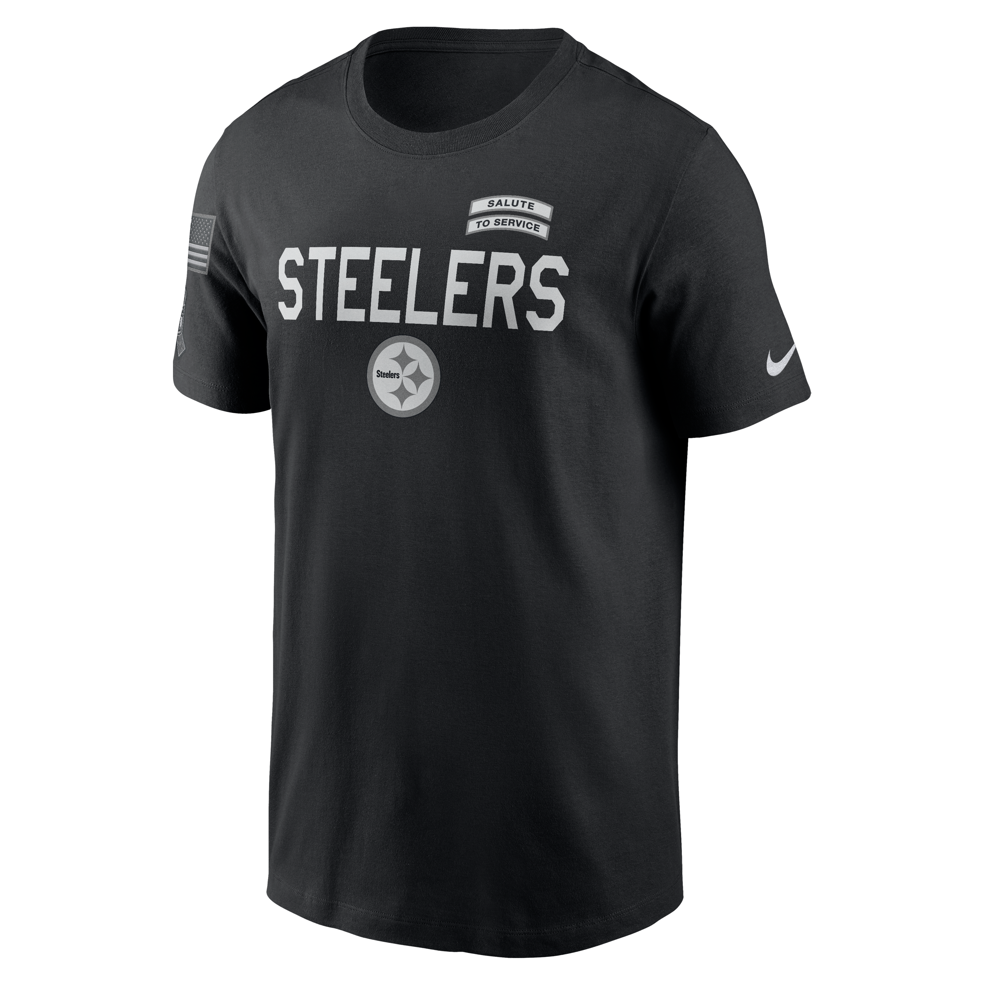 T-shirt Nike Dri-FIT noir Pittsburgh Steelers 2026 Salute to Service pour homme