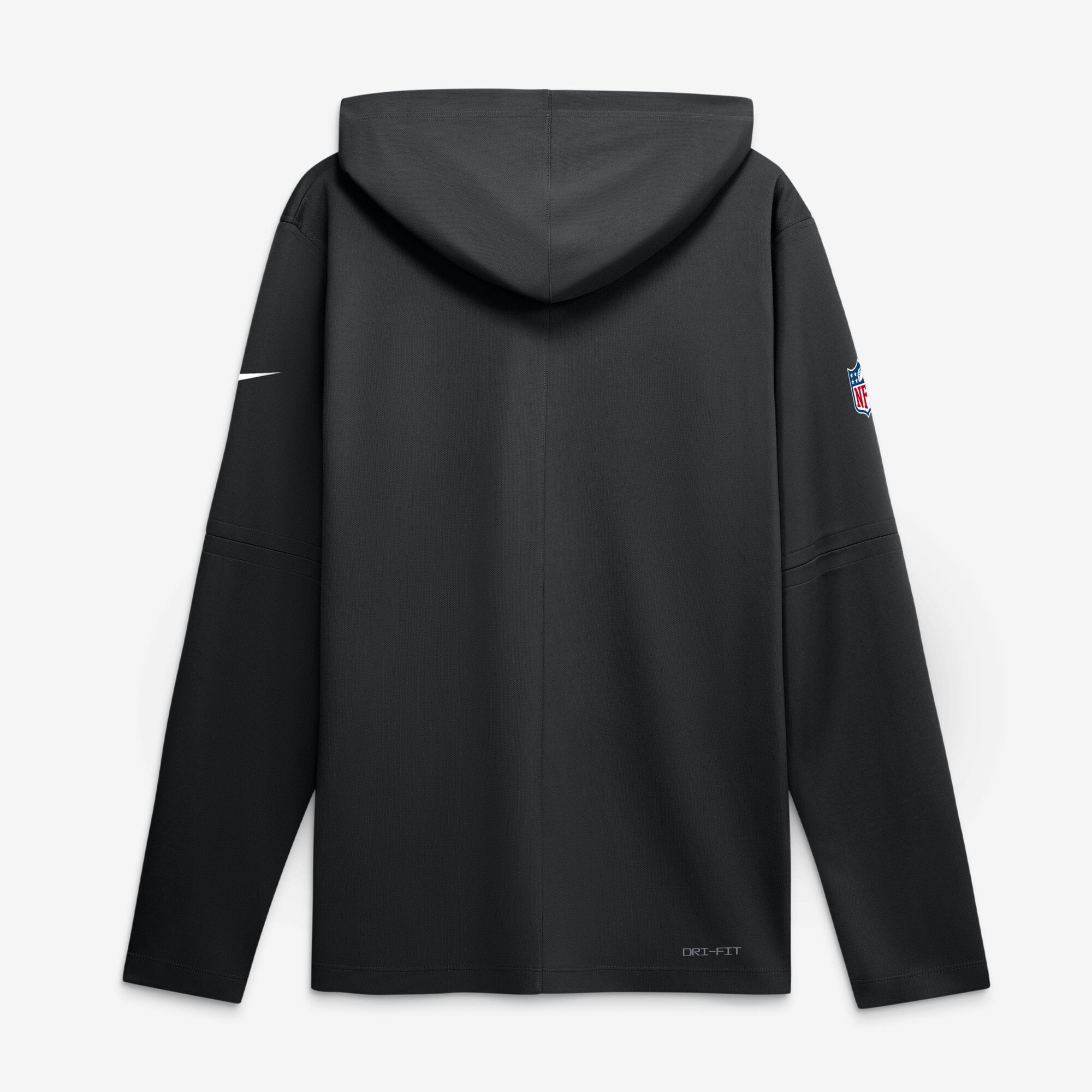 Men's Nike Black Pittsburgh Steelers Big & Tall Sideline Game On Lightweight Hooded Long Sleeve Dri-FIT Top