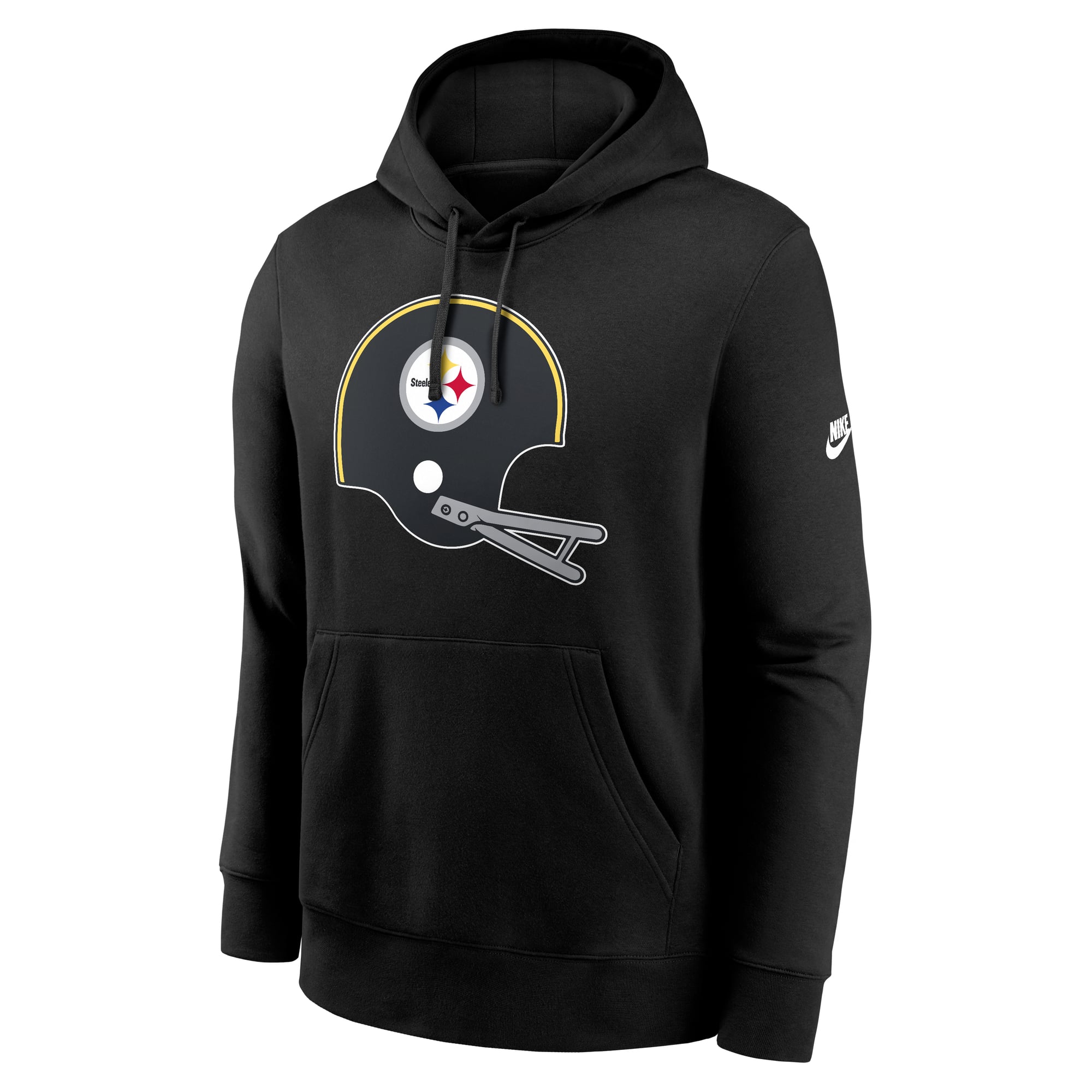 Sweat à capuche polaire Nike Pittsburgh Steelers Club noir pour homme